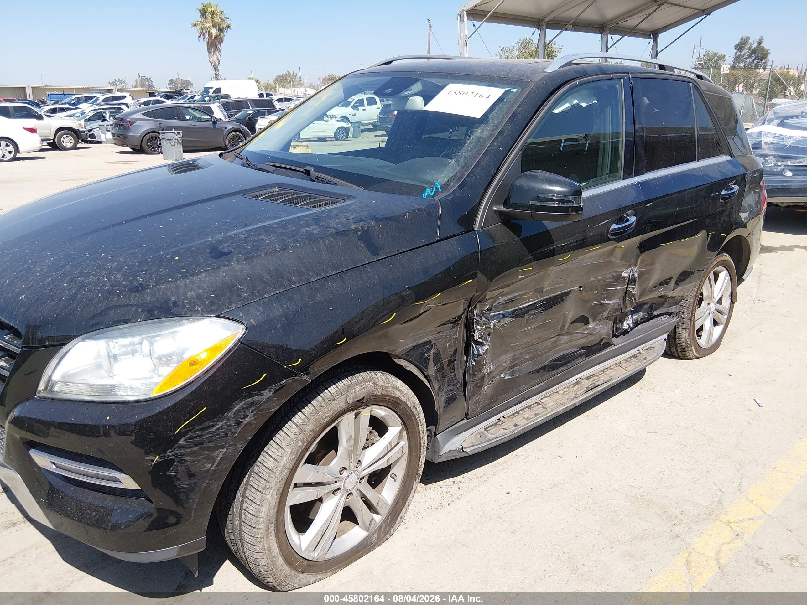 2015 Mercedes-benz Ml 350 4matic Black vin: 4JGDA5HB2FA509619
