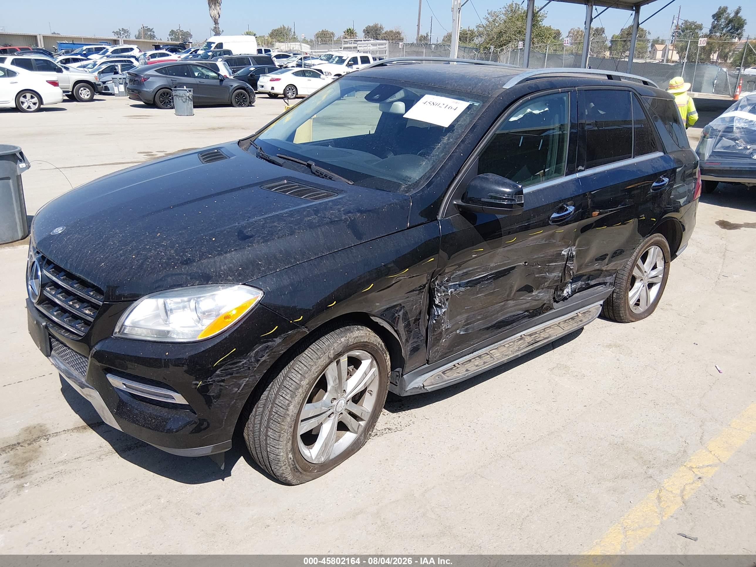 2015 Mercedes-benz Ml 350 4matic Black vin: 4JGDA5HB2FA509619