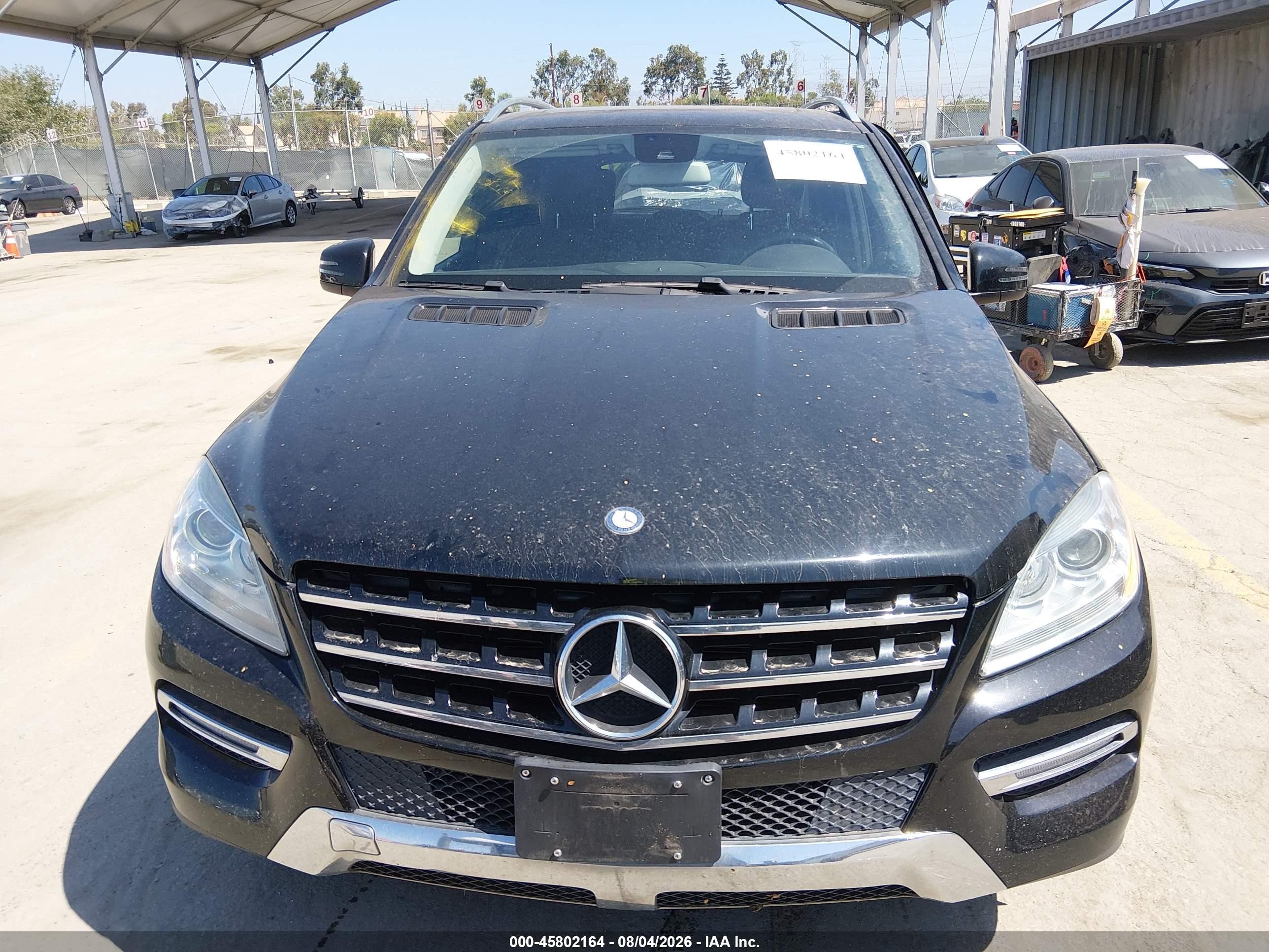 2015 Mercedes-benz Ml 350 4matic Black vin: 4JGDA5HB2FA509619