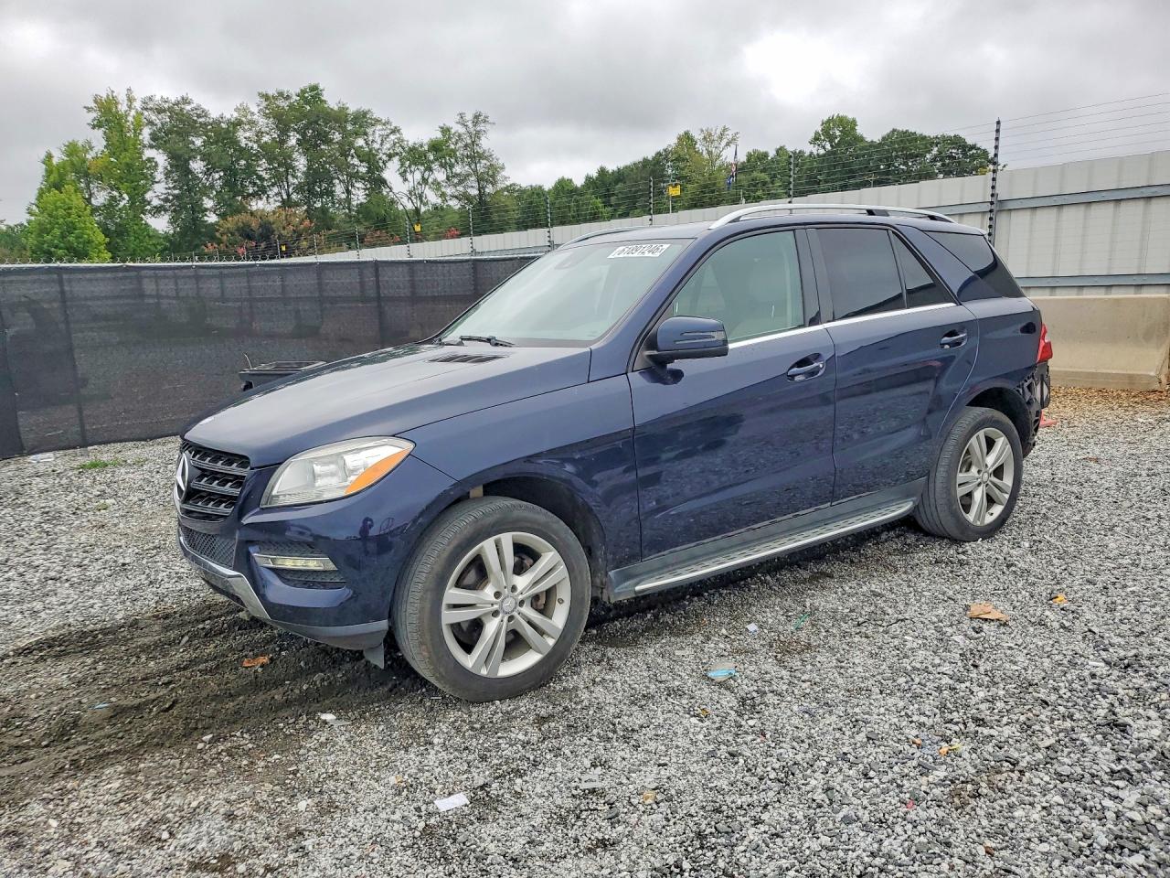 2015 Mercedes-benz Ml 350 4matic Blue vin: 4JGDA5HB2FA514433