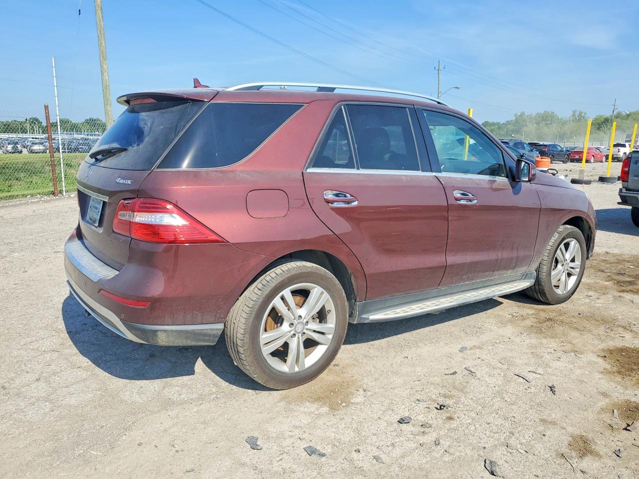 2015 Mercedes-benz Ml 350 4matic Burgundy vin: 4JGDA5HB2FA538134