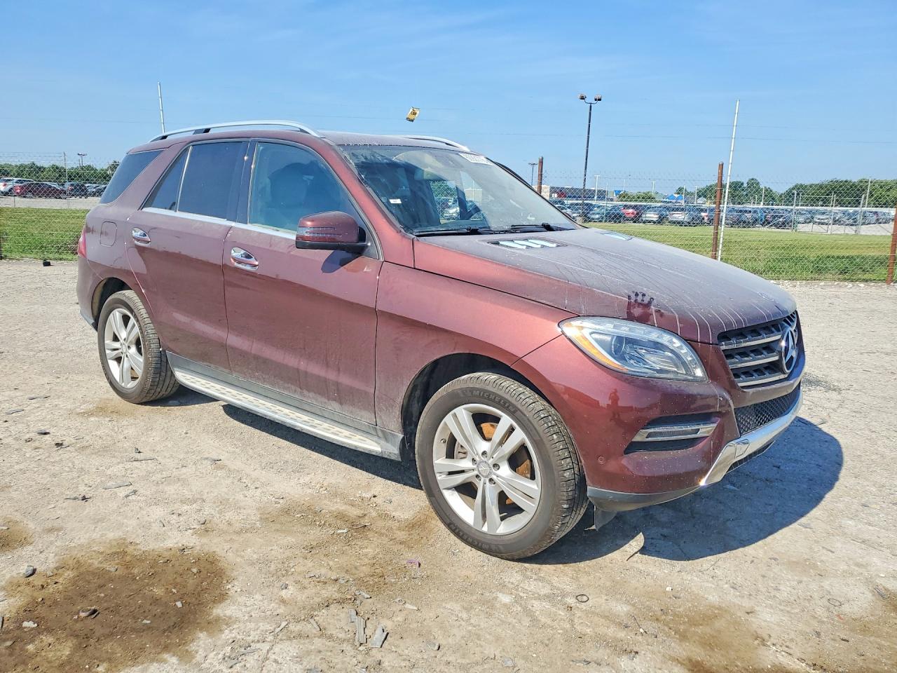 2015 Mercedes-benz Ml 350 4matic Burgundy vin: 4JGDA5HB2FA538134