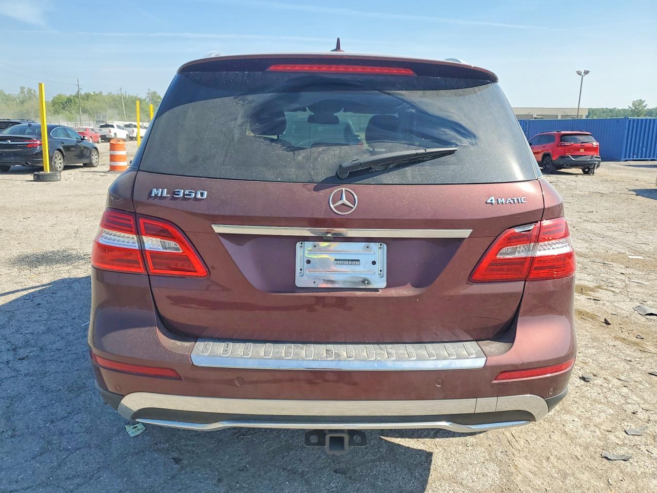 2015 Mercedes-benz Ml 350 4matic Burgundy vin: 4JGDA5HB2FA538134