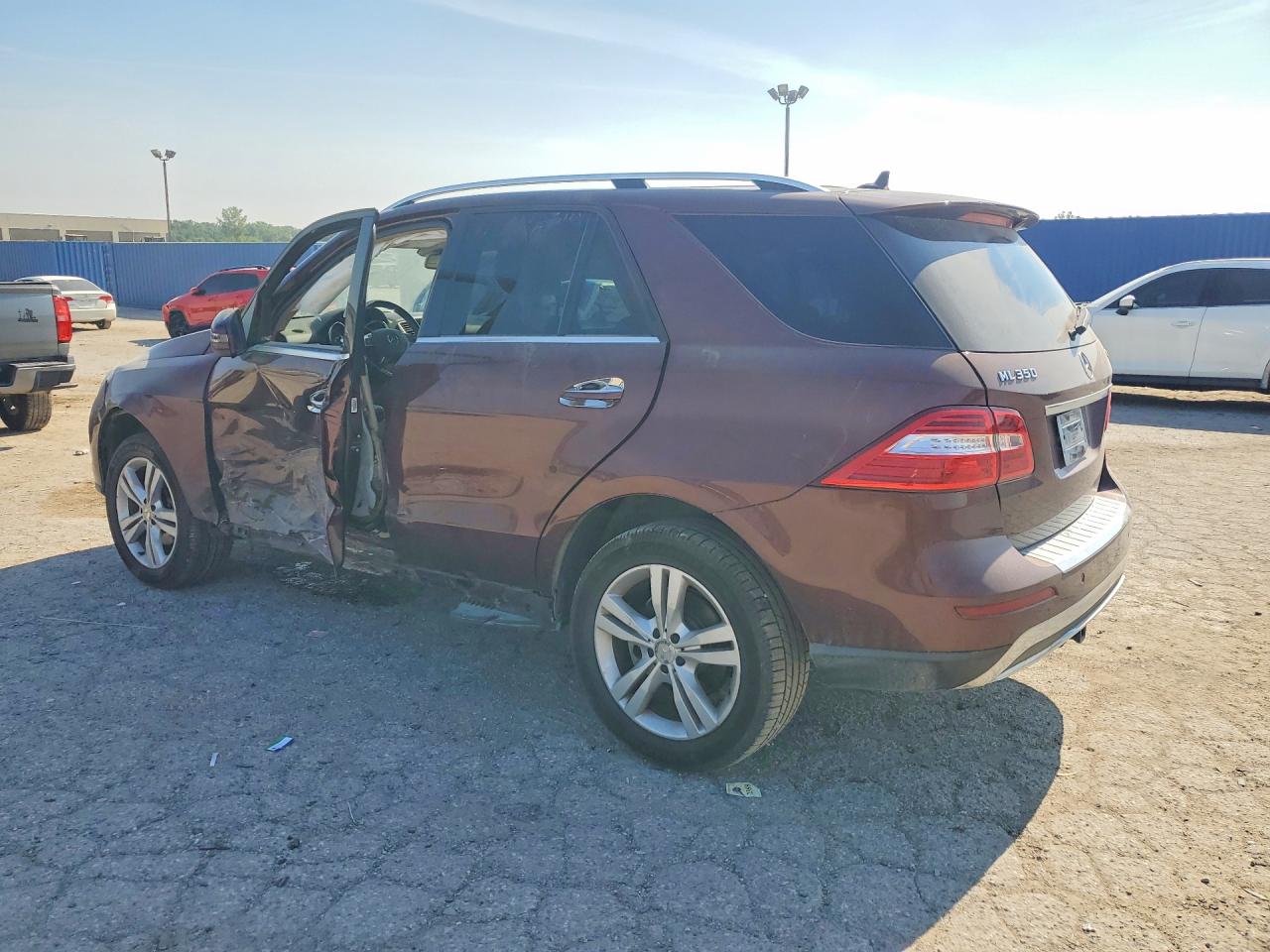 2015 Mercedes-benz Ml 350 4matic Burgundy vin: 4JGDA5HB2FA538134