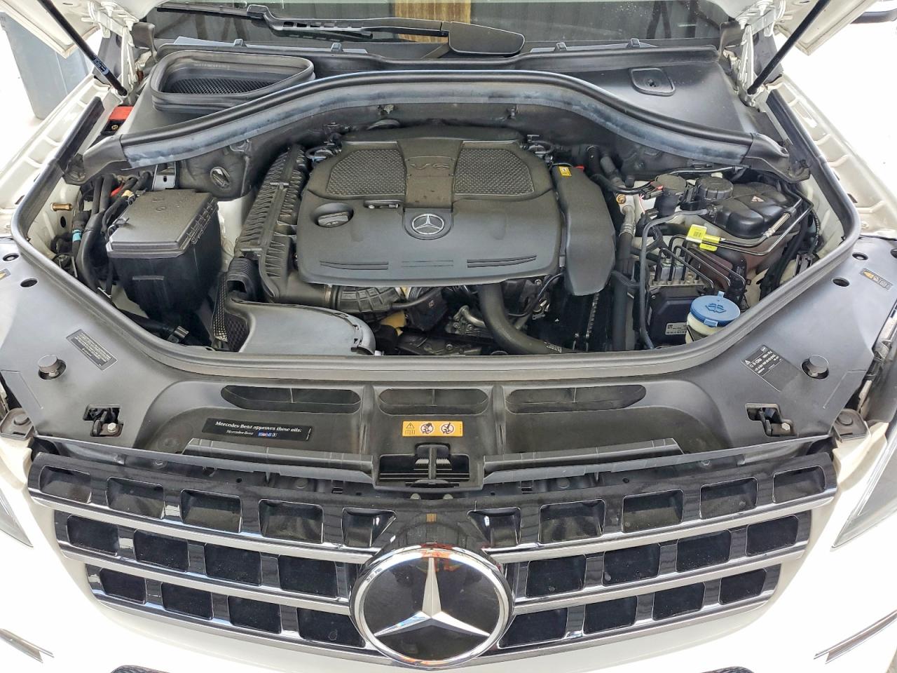 2015 Mercedes-benz Ml 350 4matic White vin: 4JGDA5HB2FA573496