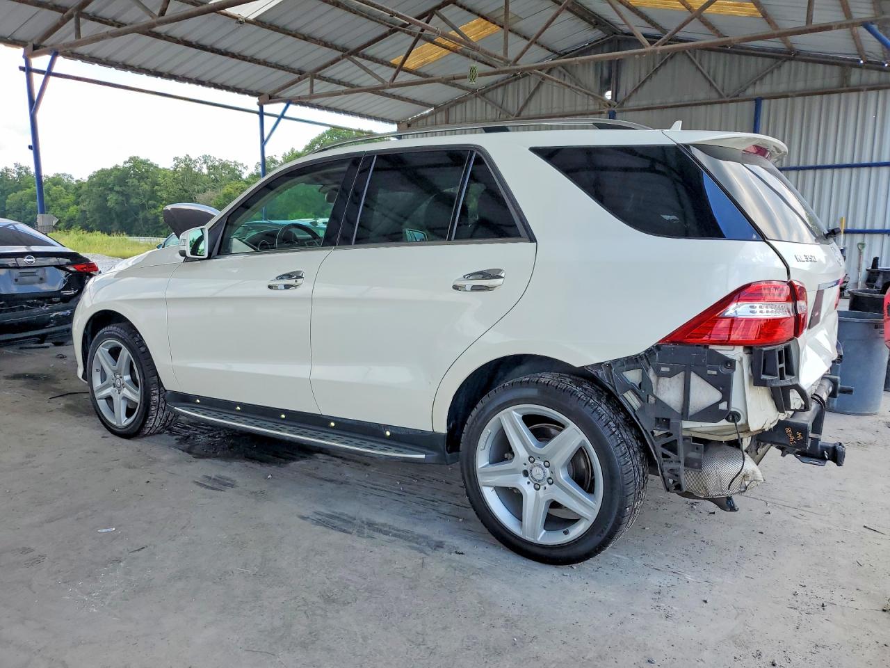 2015 Mercedes-benz Ml 350 4matic White vin: 4JGDA5HB2FA573496