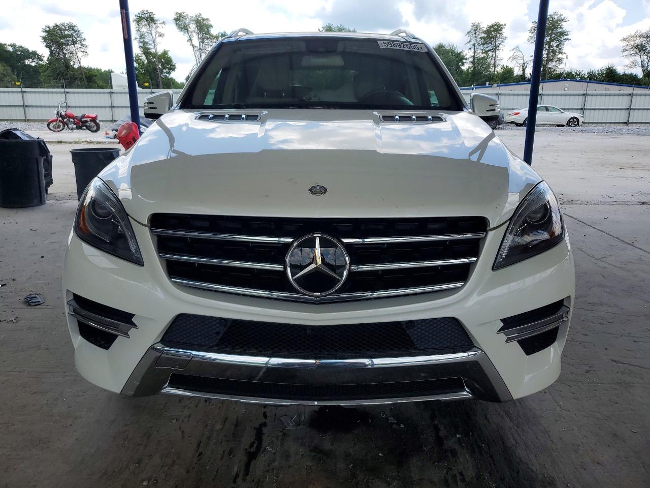 2015 Mercedes-benz Ml 350 4matic White vin: 4JGDA5HB2FA573496