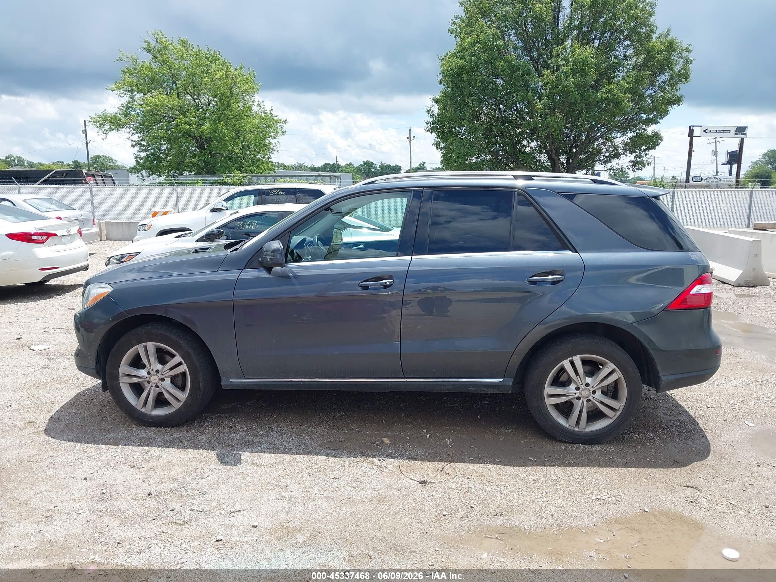 2015 Mercedes-benz Ml 350 4matic Blue vin: 4JGDA5HB2FA582098