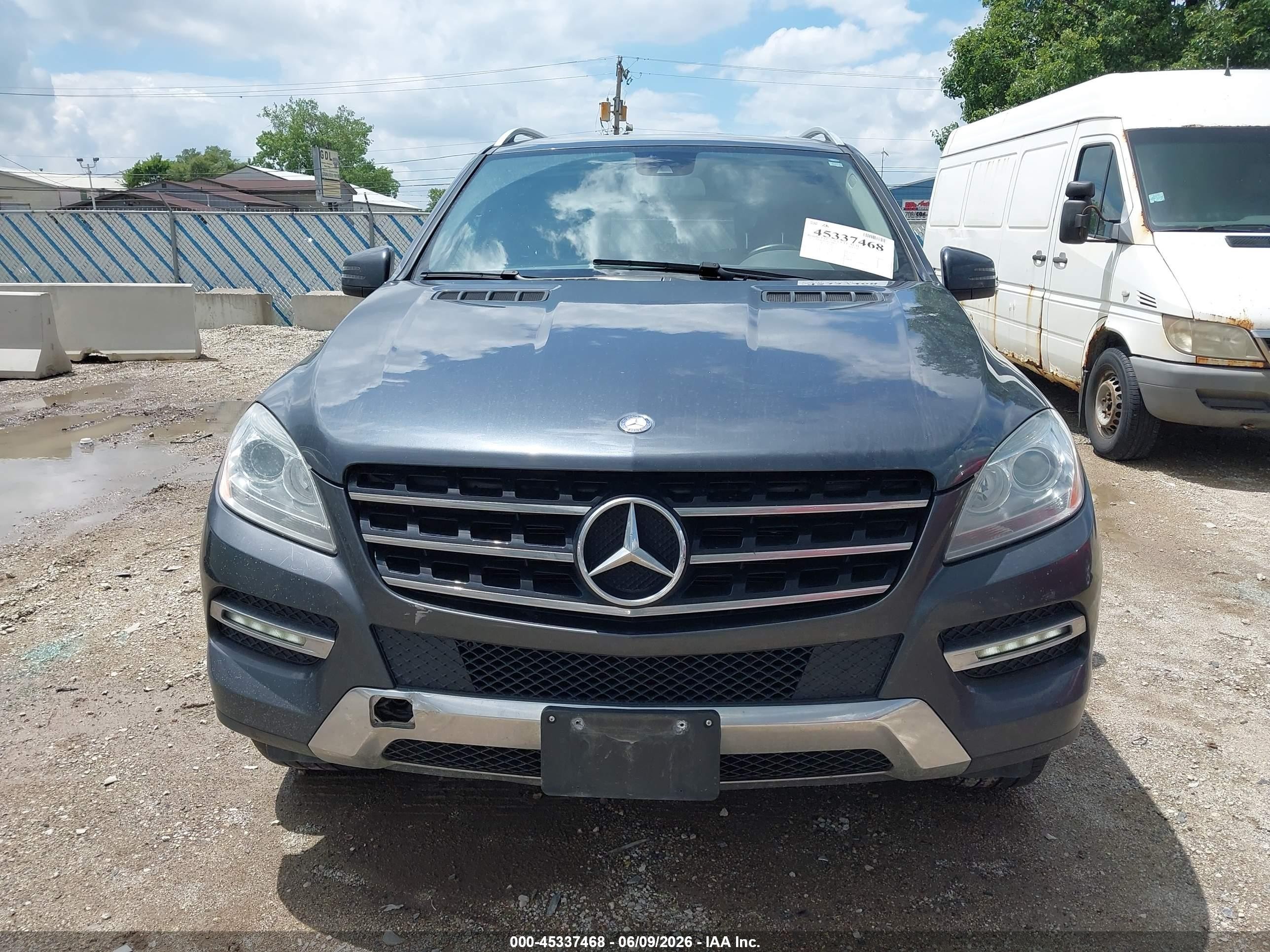 2015 Mercedes-benz Ml 350 4matic Blue vin: 4JGDA5HB2FA582098