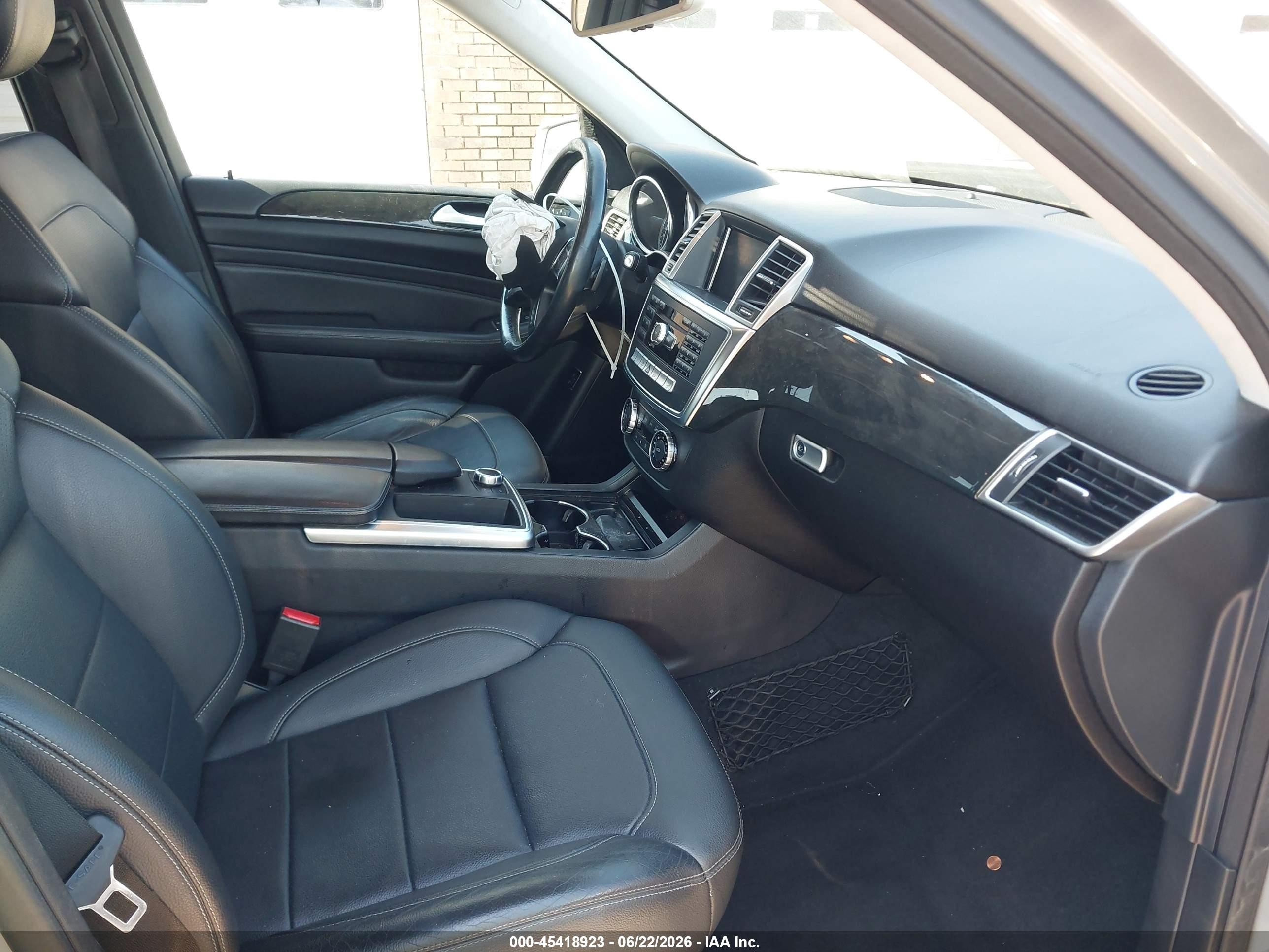 2015 Mercedes-benz Ml 350 4matic Gray vin: 4JGDA5HB2FA587513