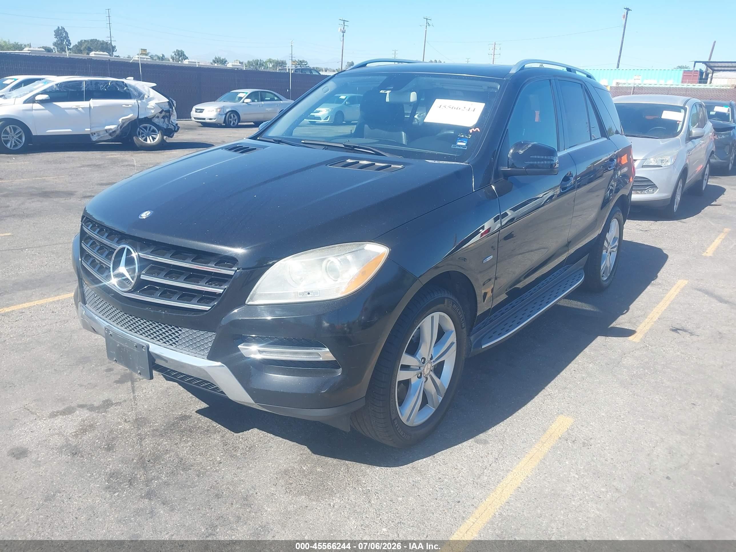 2012 Mercedes-benz Ml 350 4matic Black vin: 4JGDA5HB3CA001560