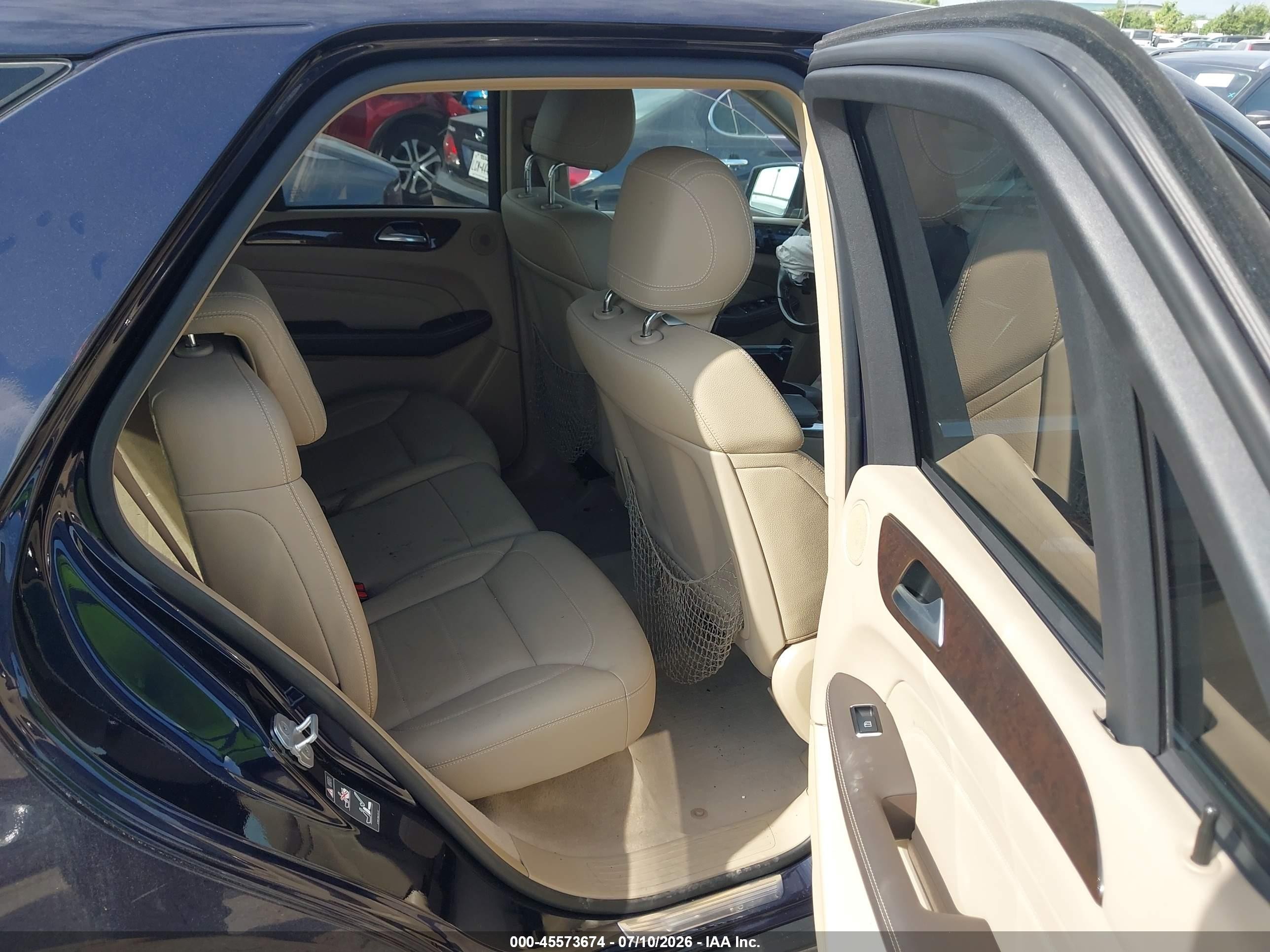 2012 Mercedes-benz Ml 350 4matic Blue vin: 4JGDA5HB3CA014311