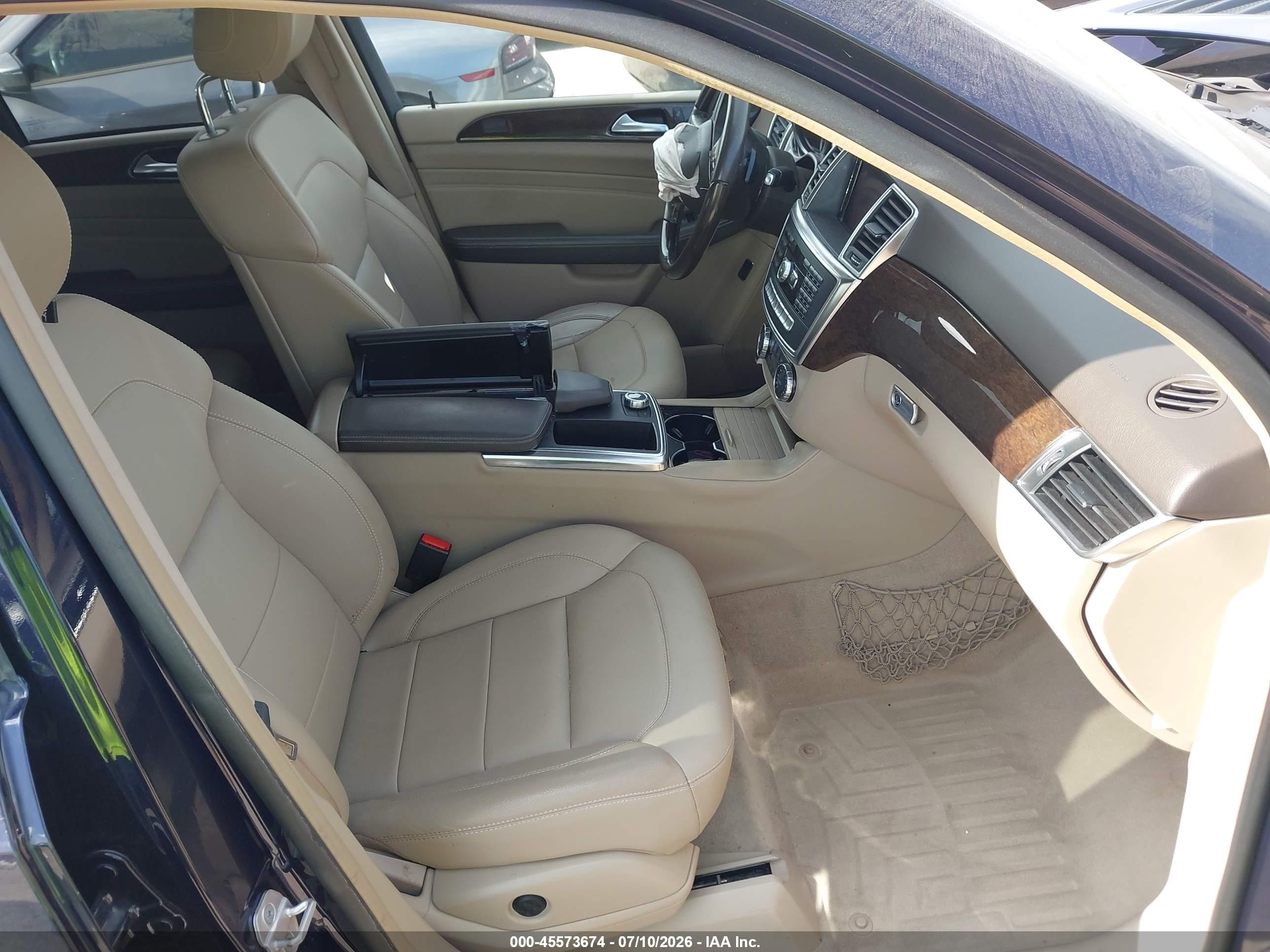 2012 Mercedes-benz Ml 350 4matic Blue vin: 4JGDA5HB3CA014311