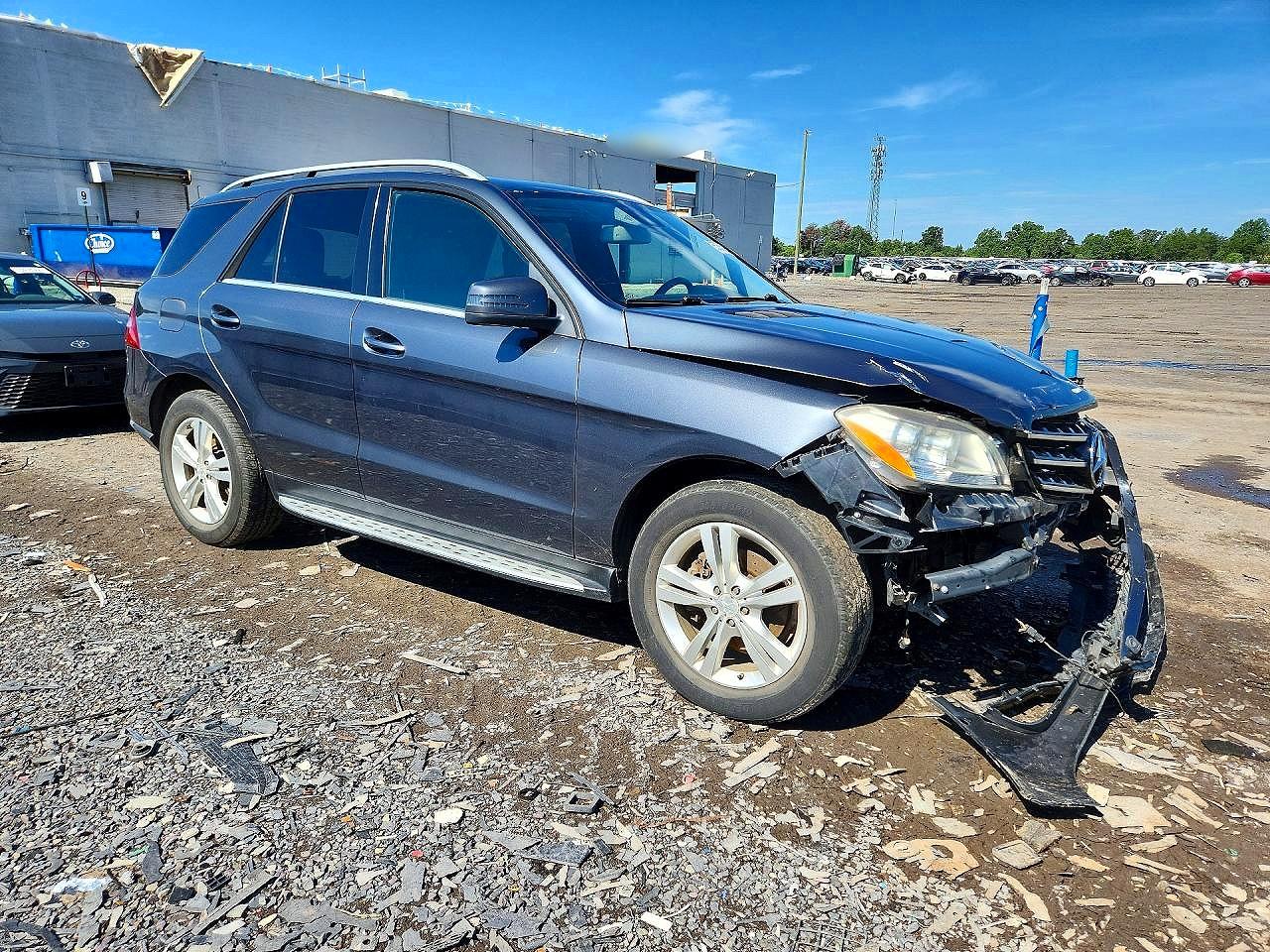 2012 Mercedes-benz Ml 350 4matic Gray vin: 4JGDA5HB3CA015961