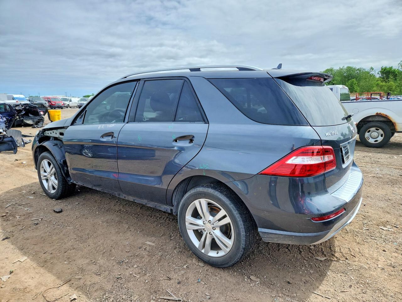 2012 Mercedes-benz Ml 350 4matic Blue vin: 4JGDA5HB3CA022666