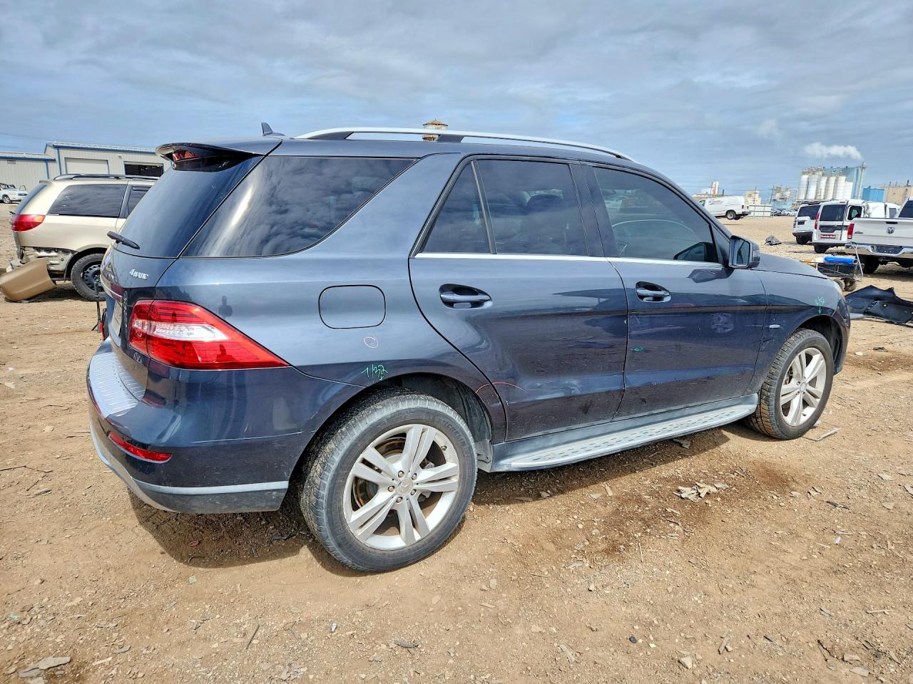 2012 Mercedes-benz Ml 350 4matic Blue vin: 4JGDA5HB3CA022666