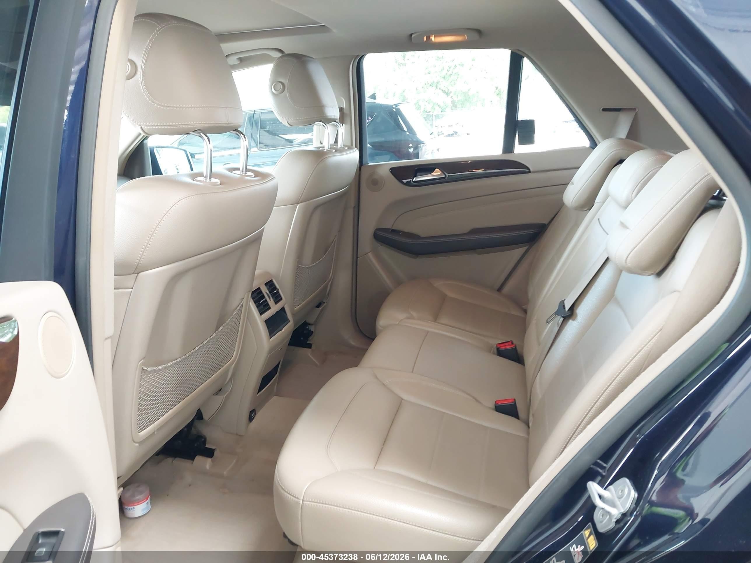 2012 Mercedes-benz Ml 350 4matic Blue vin: 4JGDA5HB3CA054243