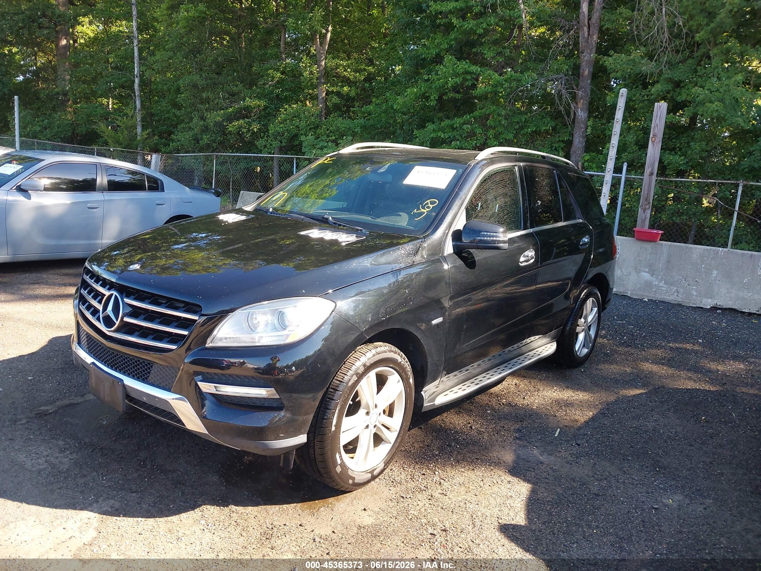 2012 Mercedes-benz Ml 350 4matic Black vin: 4JGDA5HB3CA056266