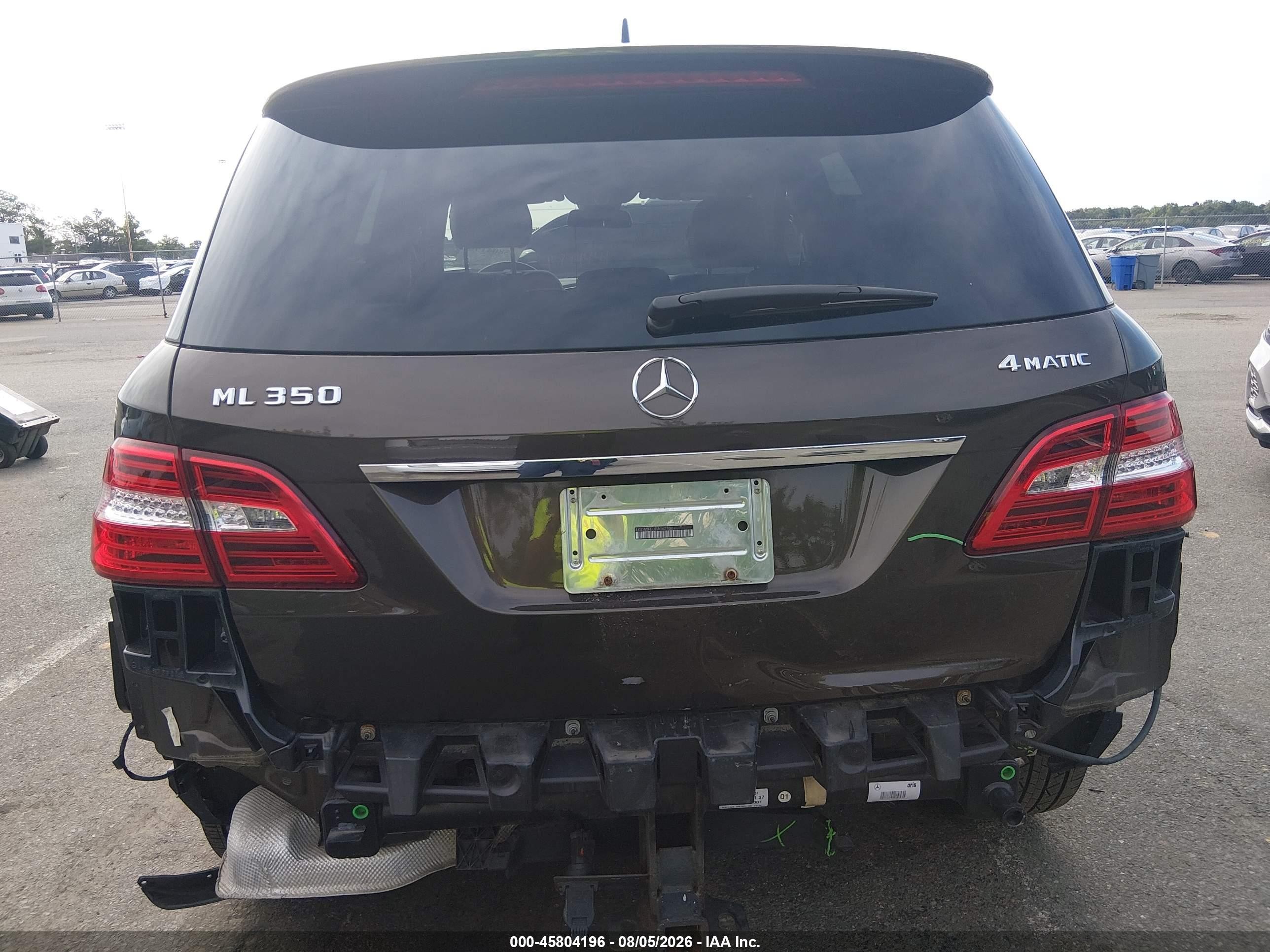 2013 Mercedes-benz Ml 350 4matic Brown vin: 4JGDA5HB3DA162136