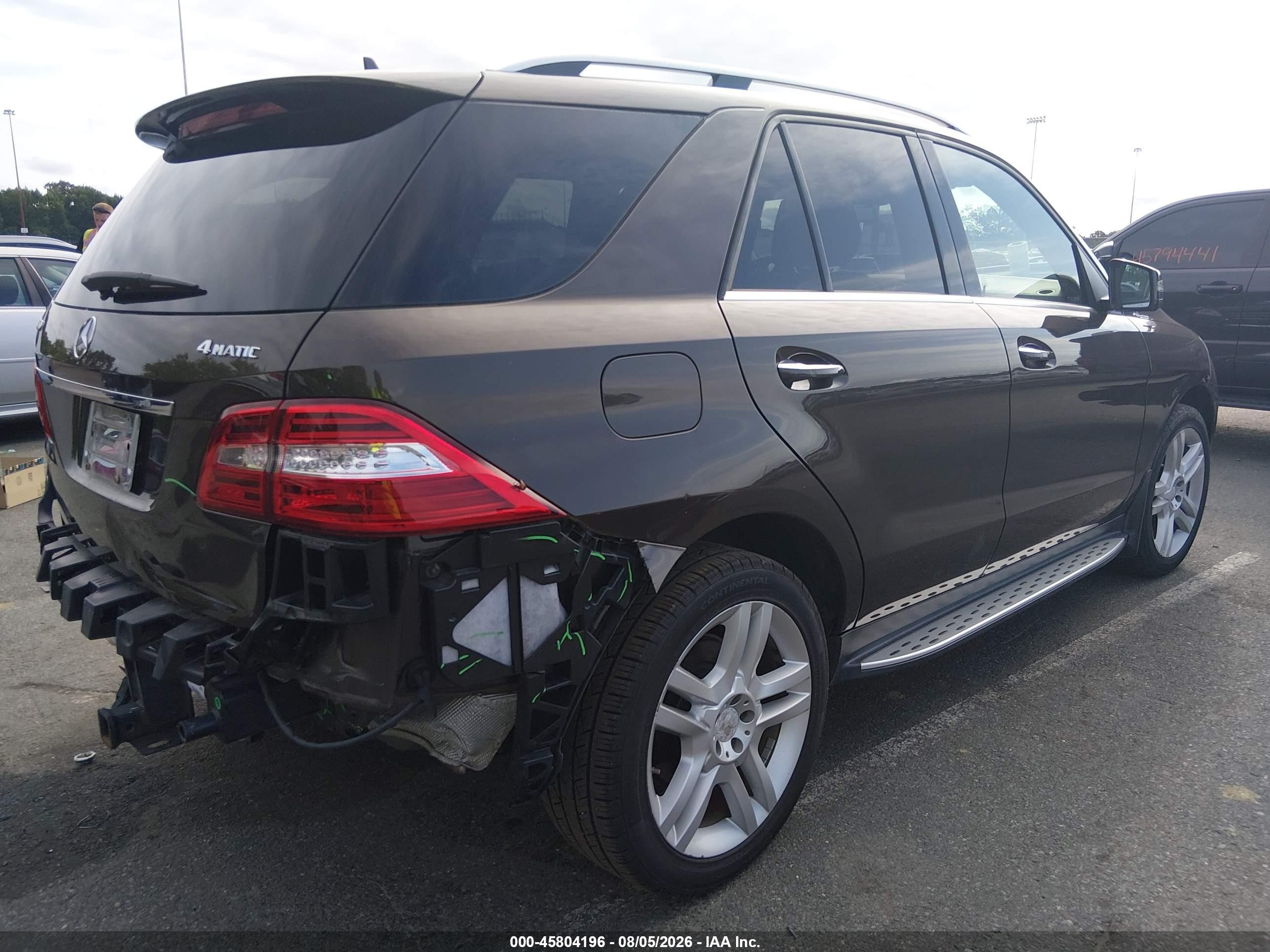 2013 Mercedes-benz Ml 350 4matic Brown vin: 4JGDA5HB3DA162136