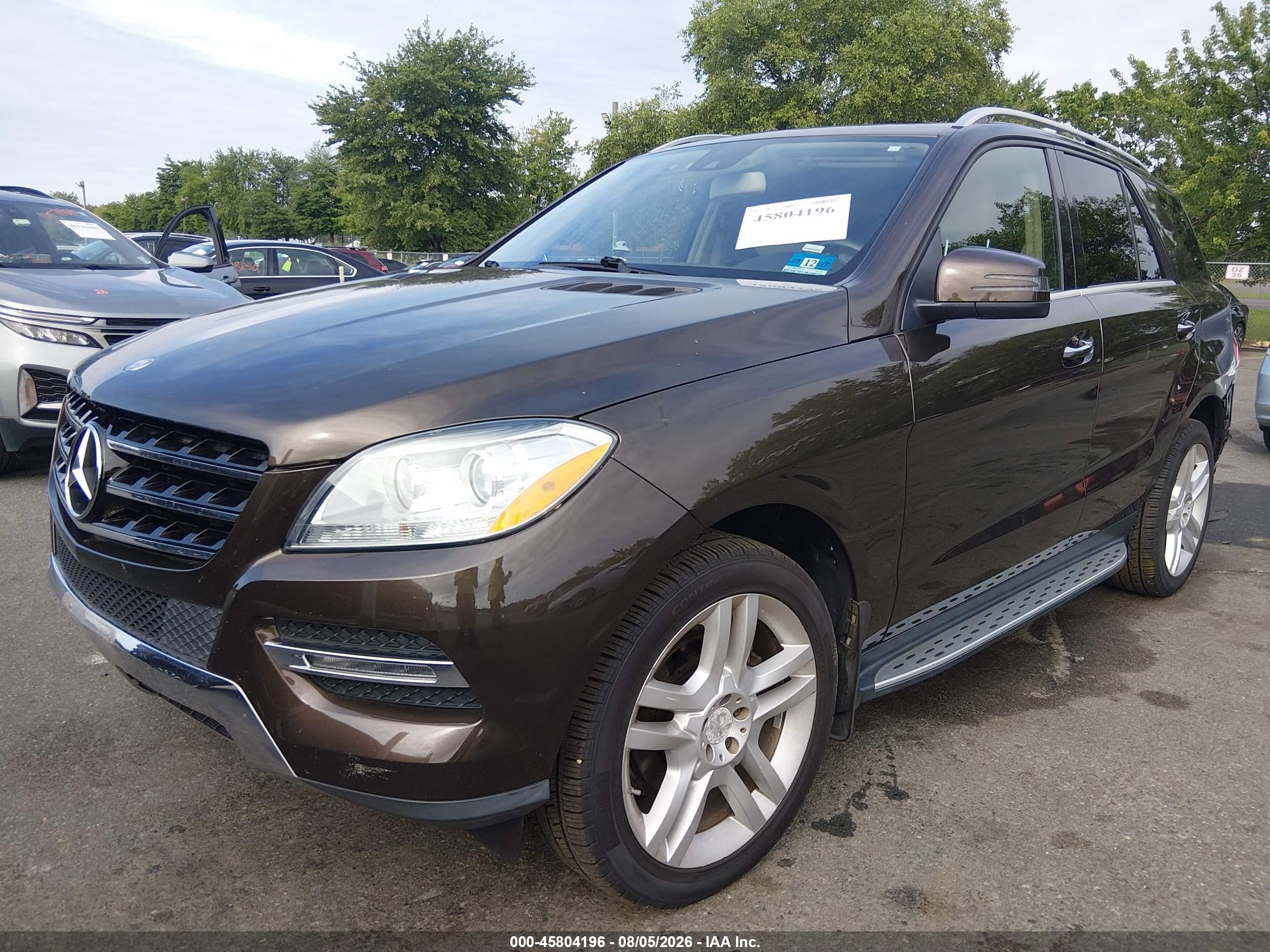 2013 Mercedes-benz Ml 350 4matic Brown vin: 4JGDA5HB3DA162136