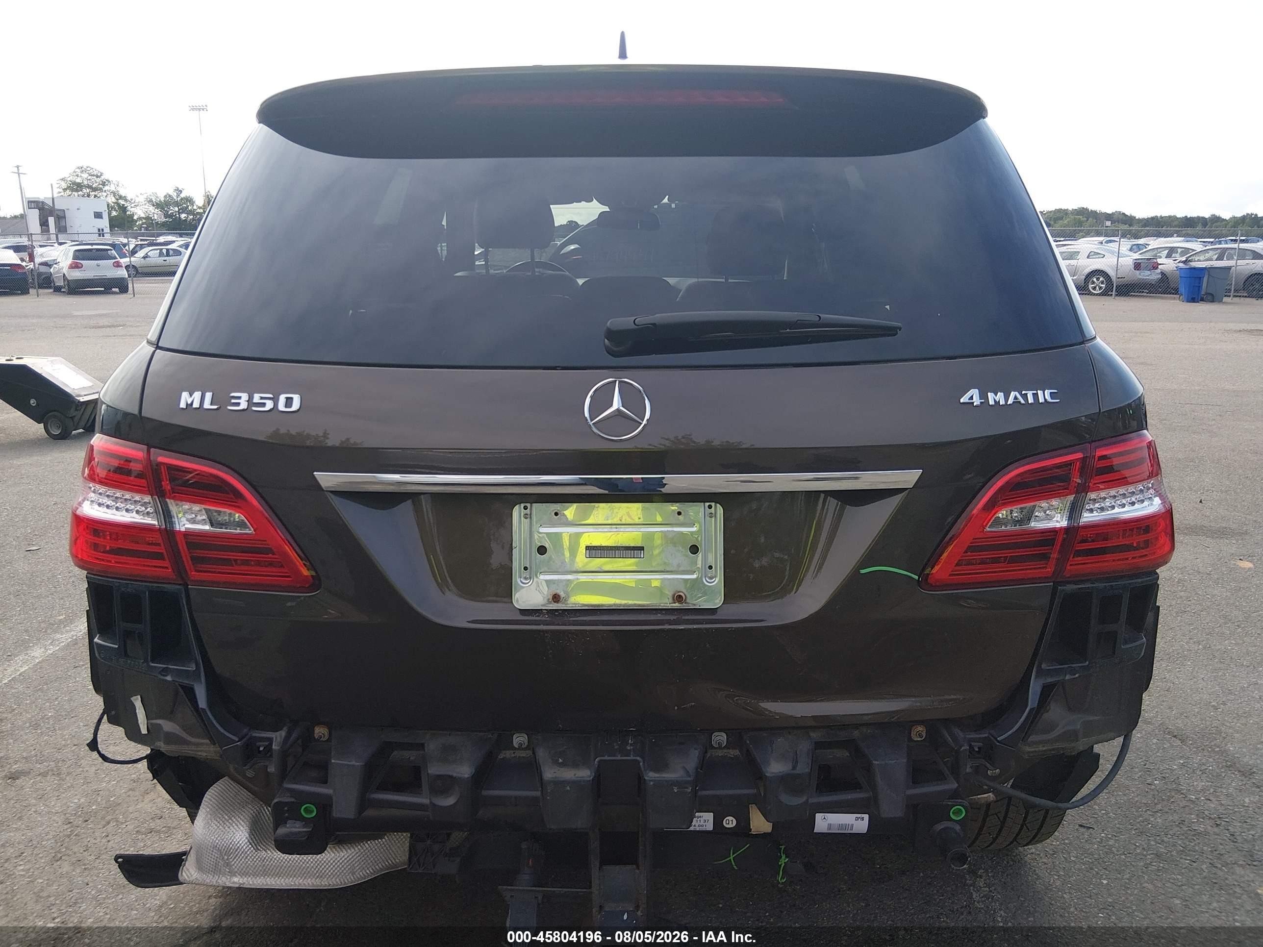 2013 Mercedes-benz Ml 350 4matic Brown vin: 4JGDA5HB3DA162136