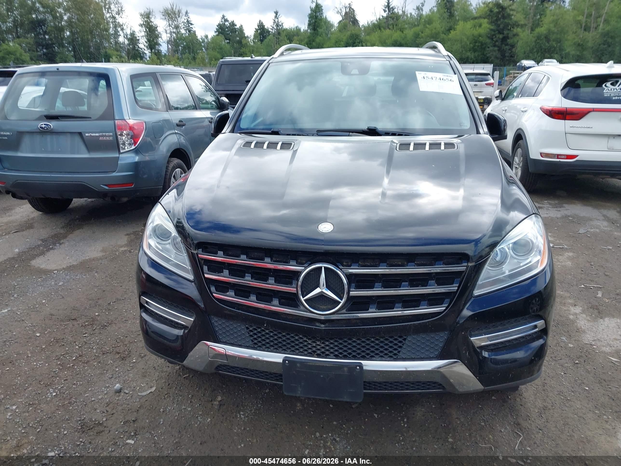 2013 Mercedes-benz Ml 350 4matic Black vin: 4JGDA5HB3DA197663