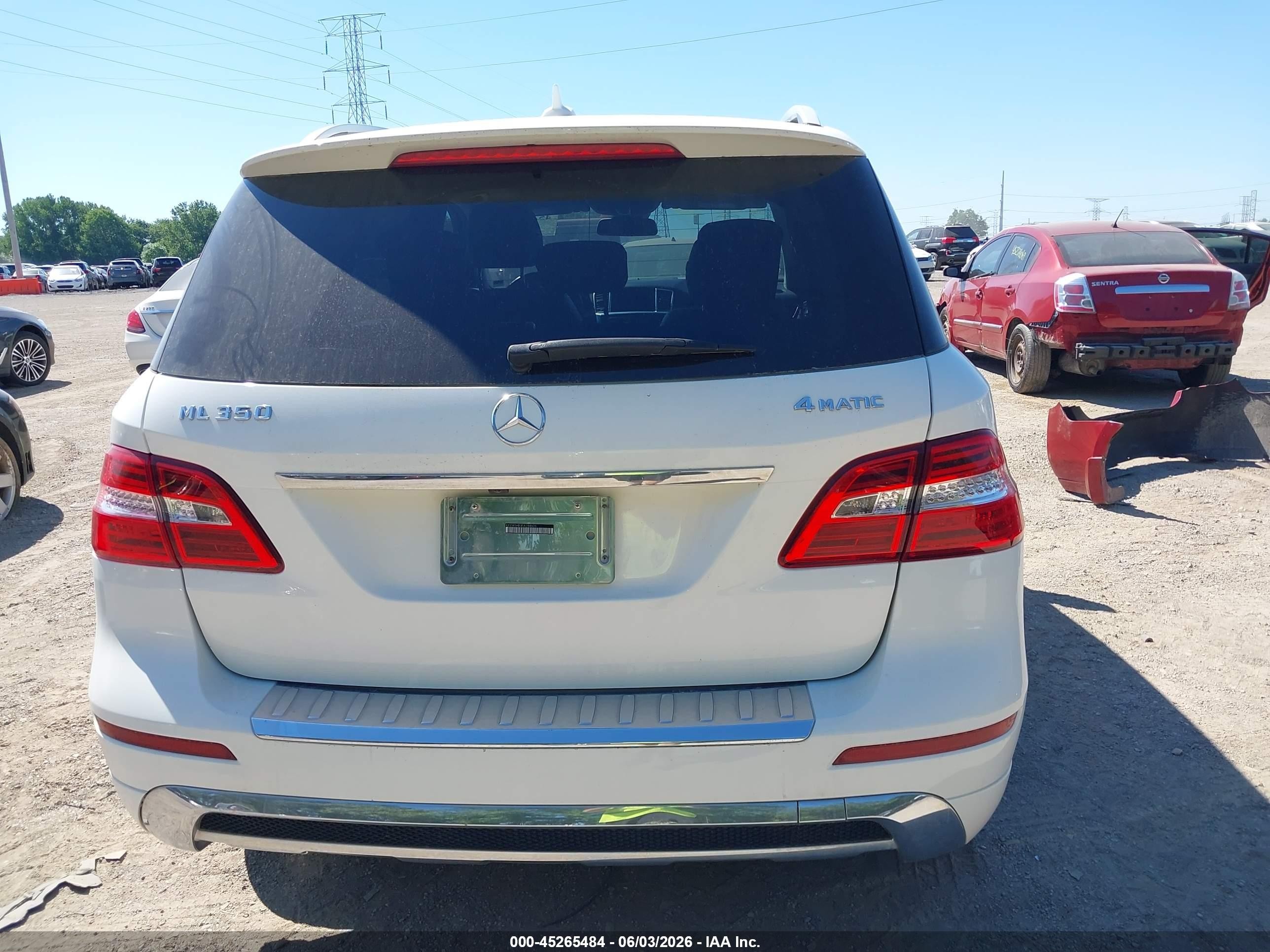 2014 Mercedes-benz Ml 350 4matic Белый vin: 4JGDA5HB3EA284626