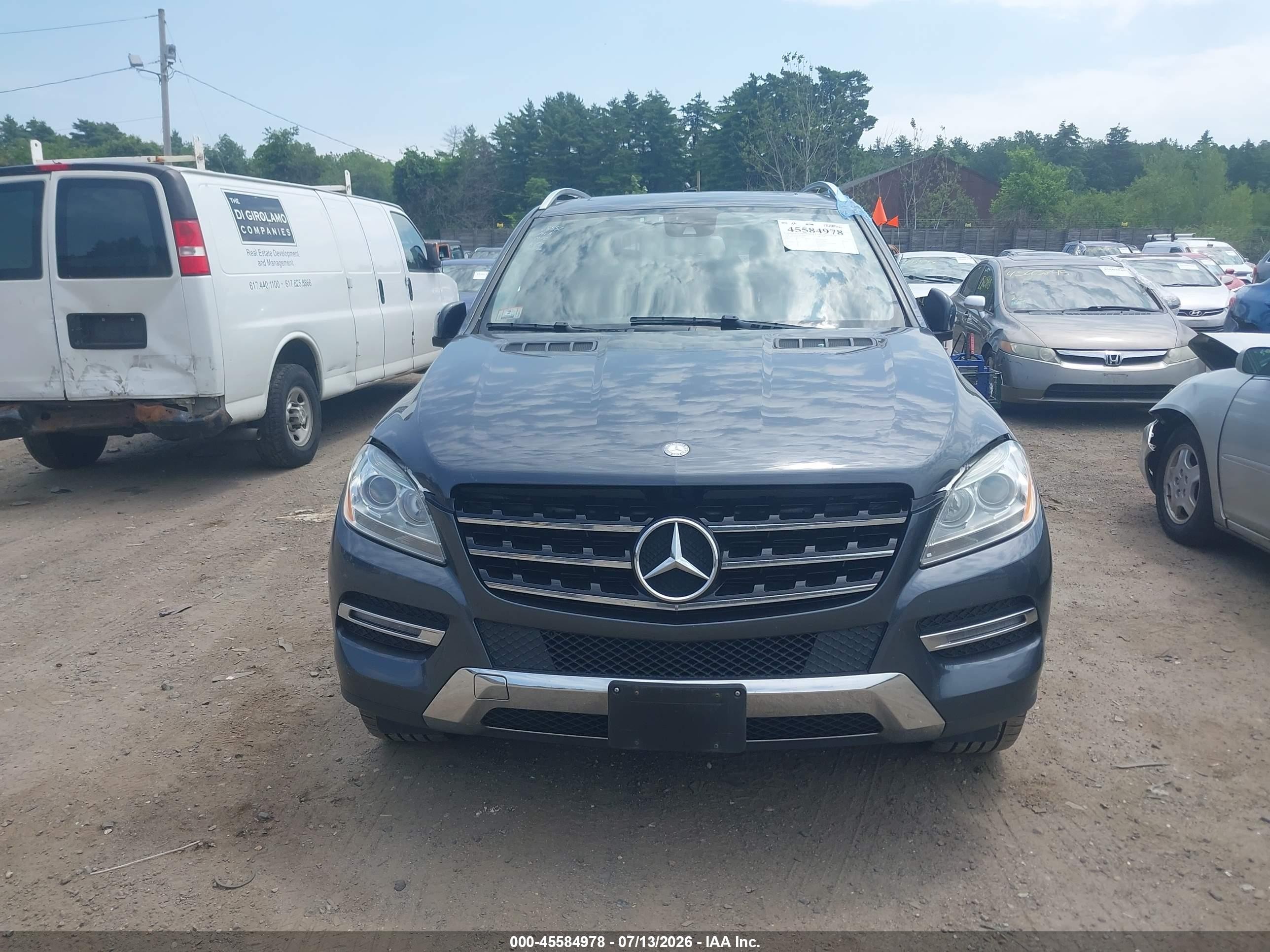 2014 Mercedes-benz Ml 350 4matic Gray vin: 4JGDA5HB3EA338863