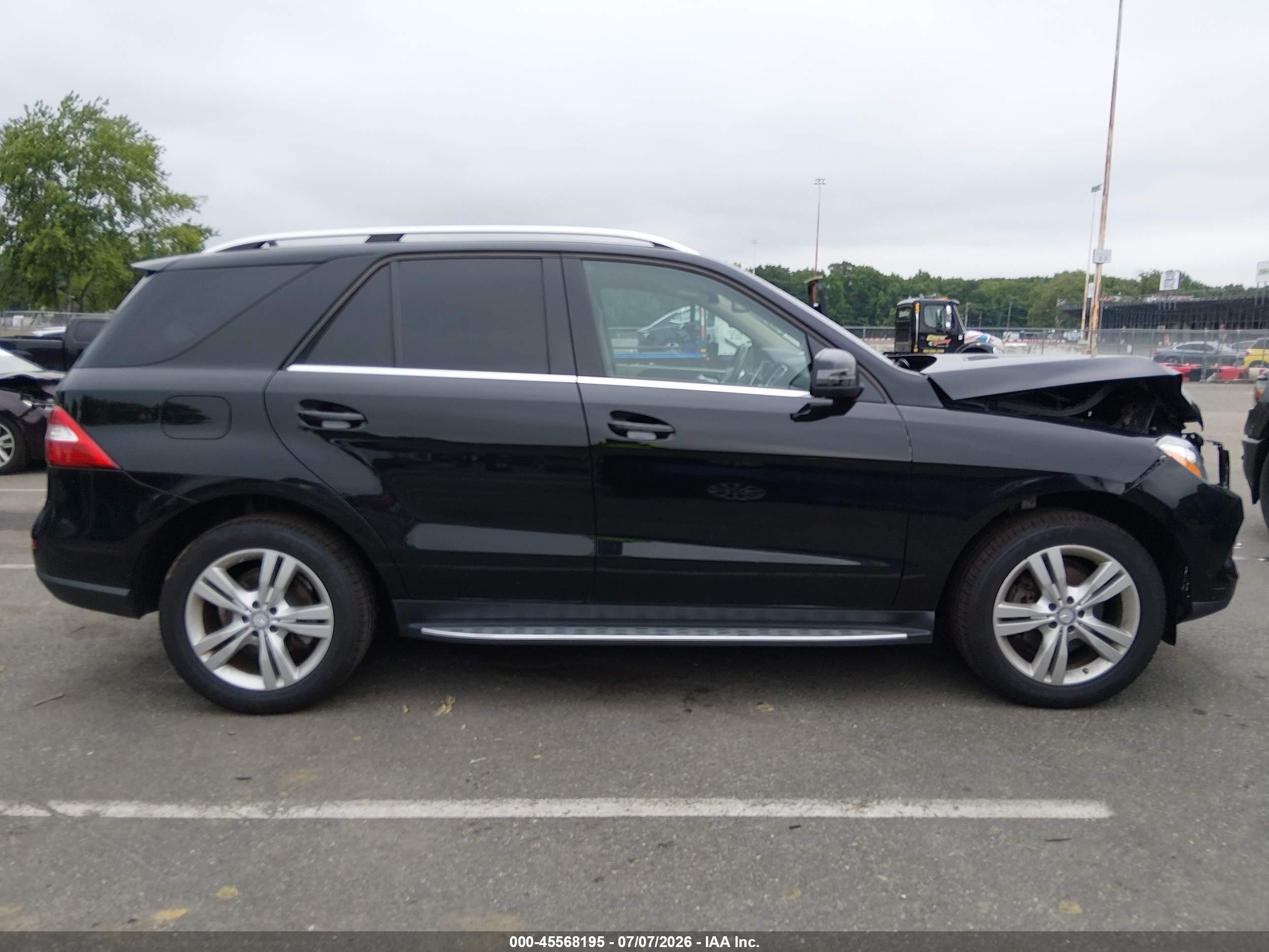 2014 Mercedes-benz Ml 350 4matic Black vin: 4JGDA5HB3EA361687