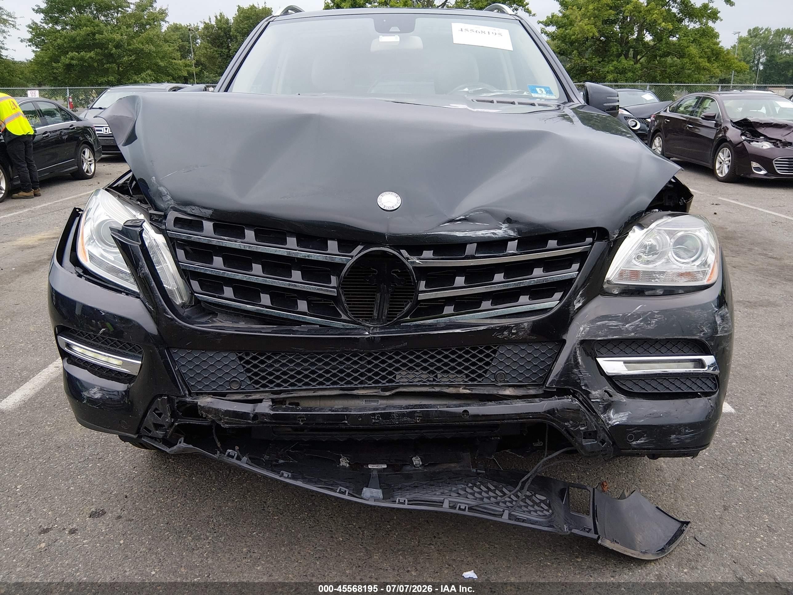 2014 Mercedes-benz Ml 350 4matic Black vin: 4JGDA5HB3EA361687