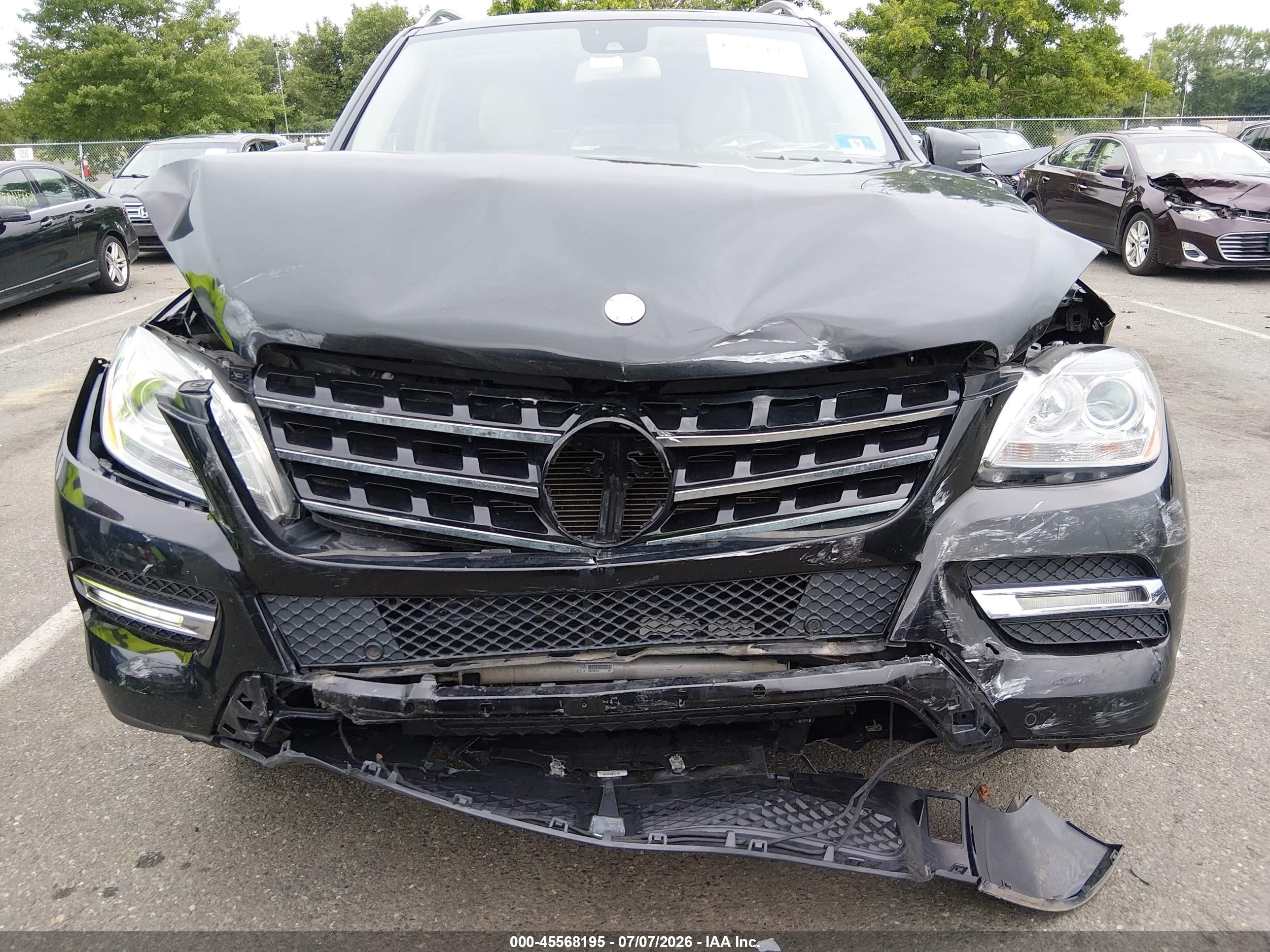 2014 Mercedes-benz Ml 350 4matic Black vin: 4JGDA5HB3EA361687