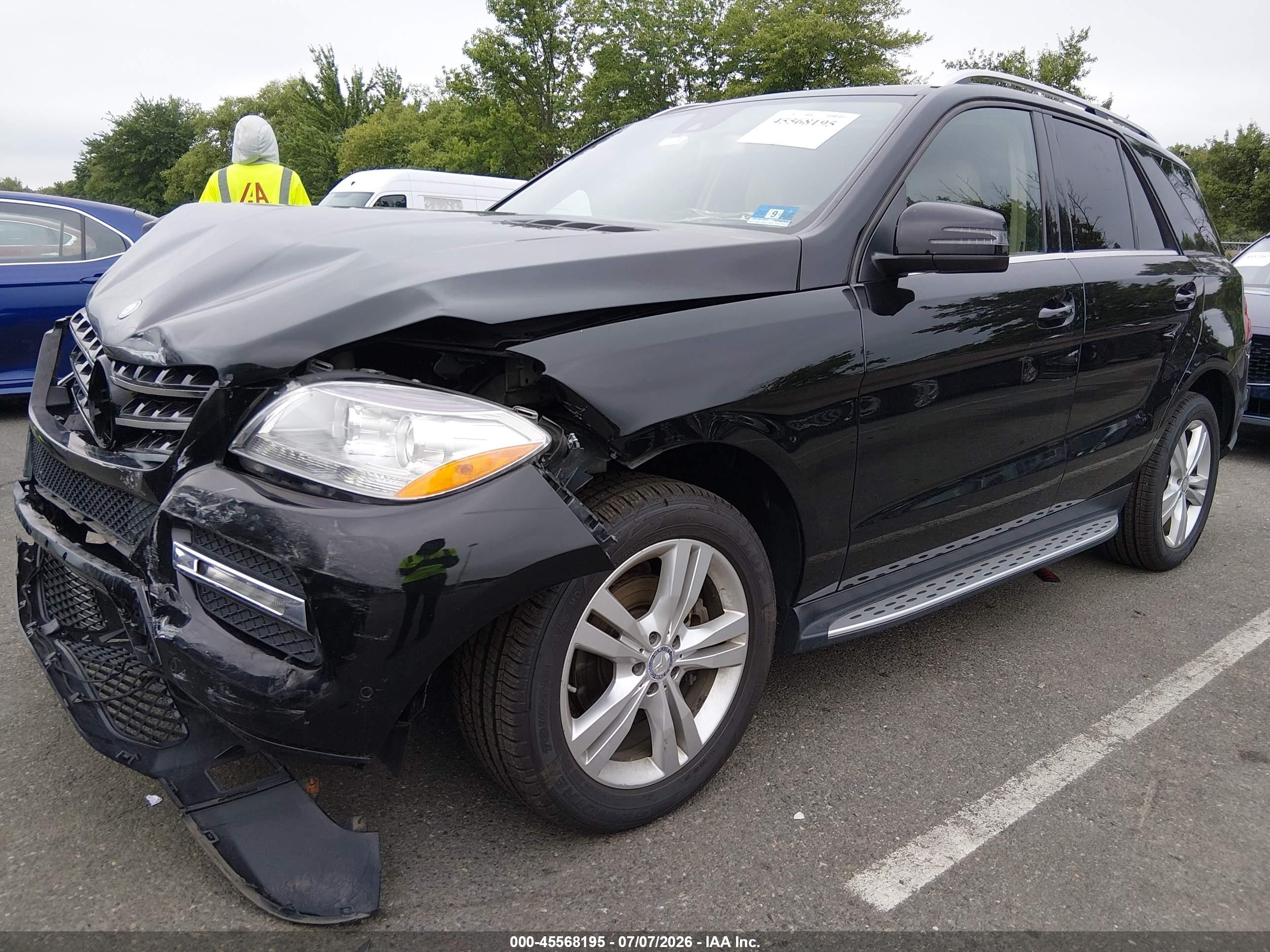 2014 Mercedes-benz Ml 350 4matic Black vin: 4JGDA5HB3EA361687