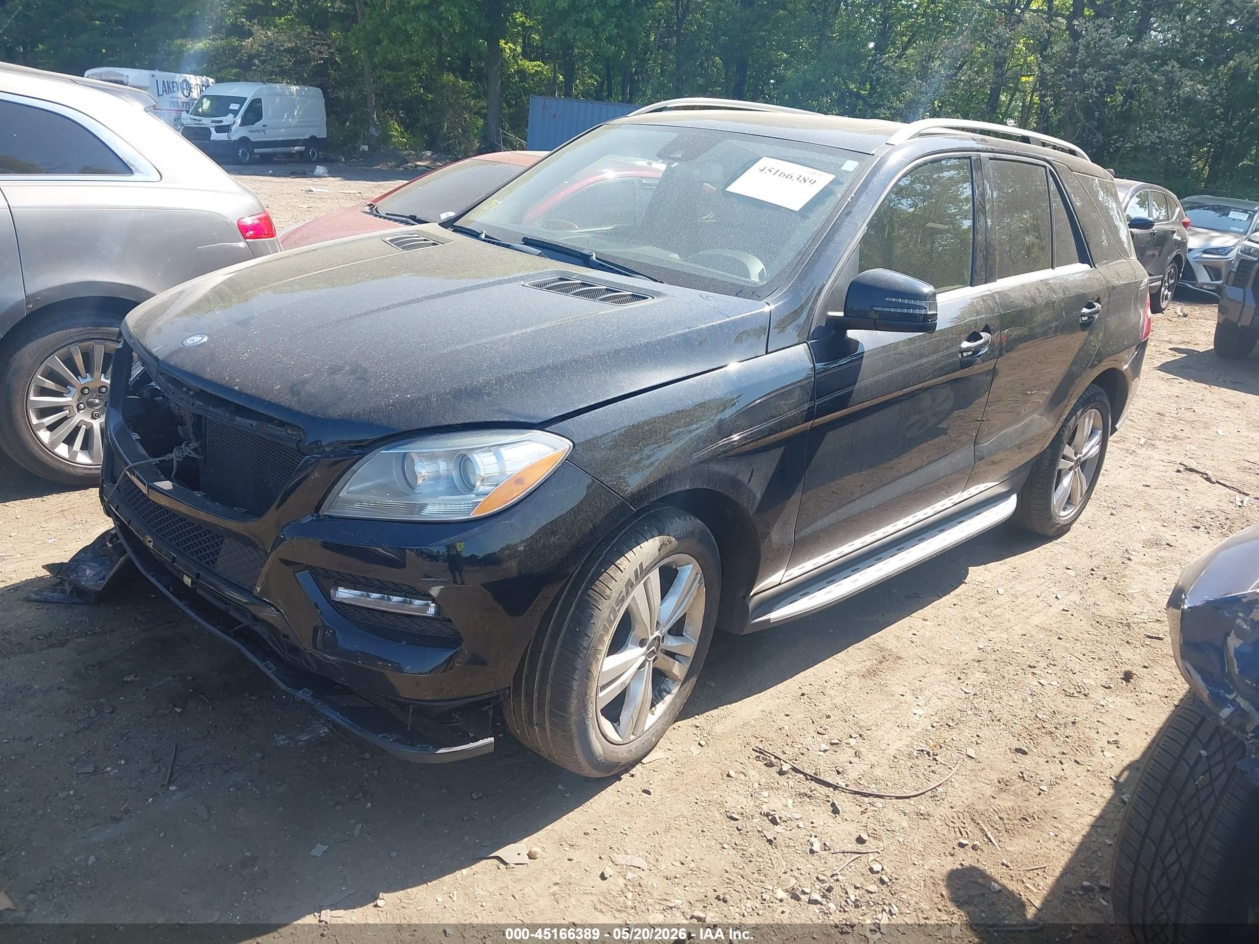 2014 Mercedes-benz Ml 350 4matic Black vin: 4JGDA5HB3EA363231
