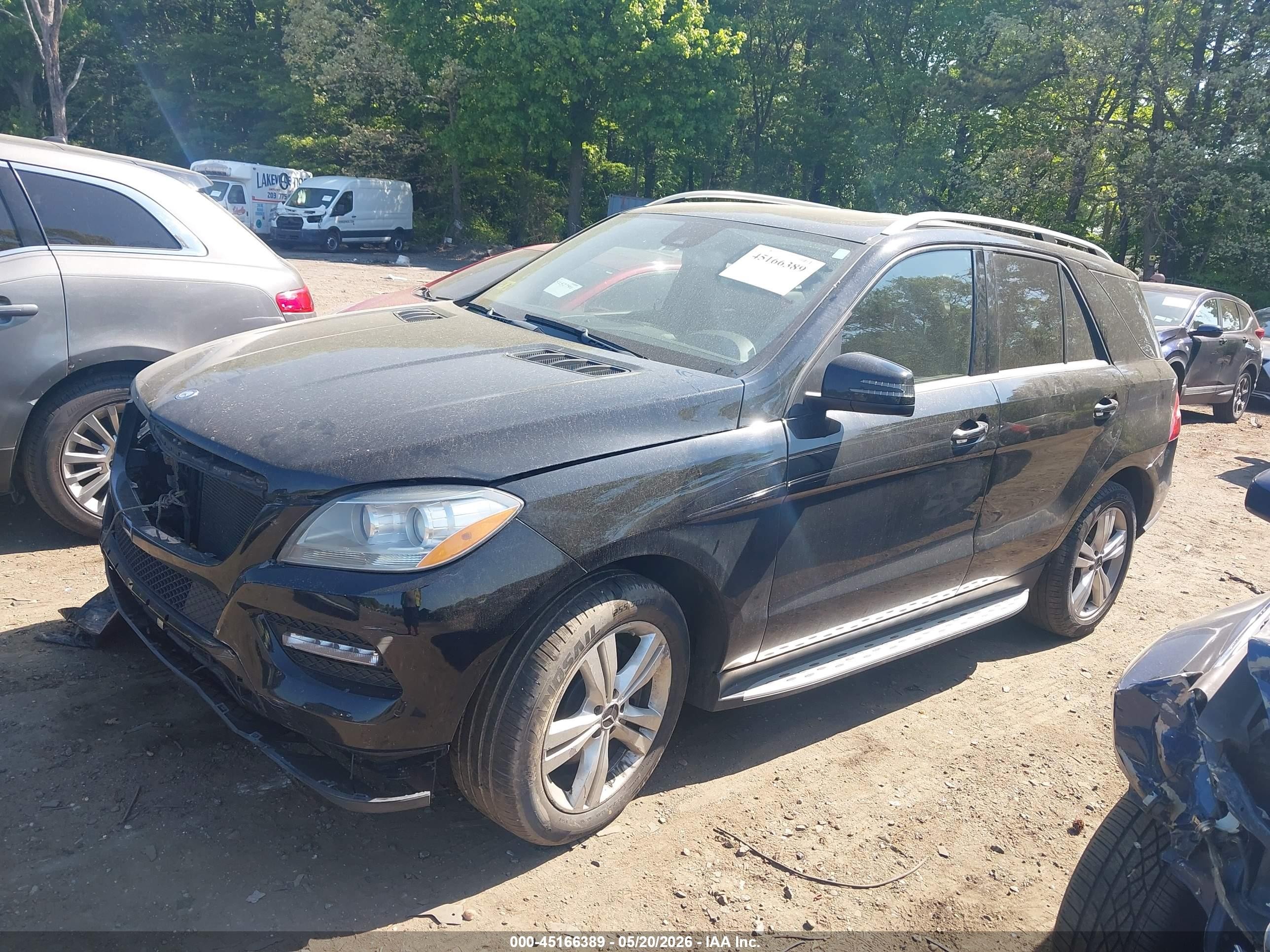2014 Mercedes-benz Ml 350 4matic Black vin: 4JGDA5HB3EA363231