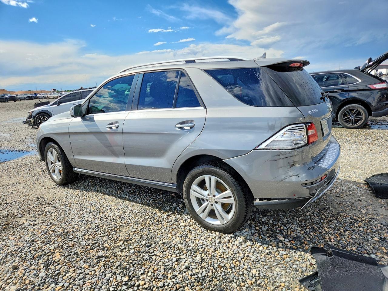 2014 Mercedes-benz Ml 350 4matic Silver vin: 4JGDA5HB3EA389893