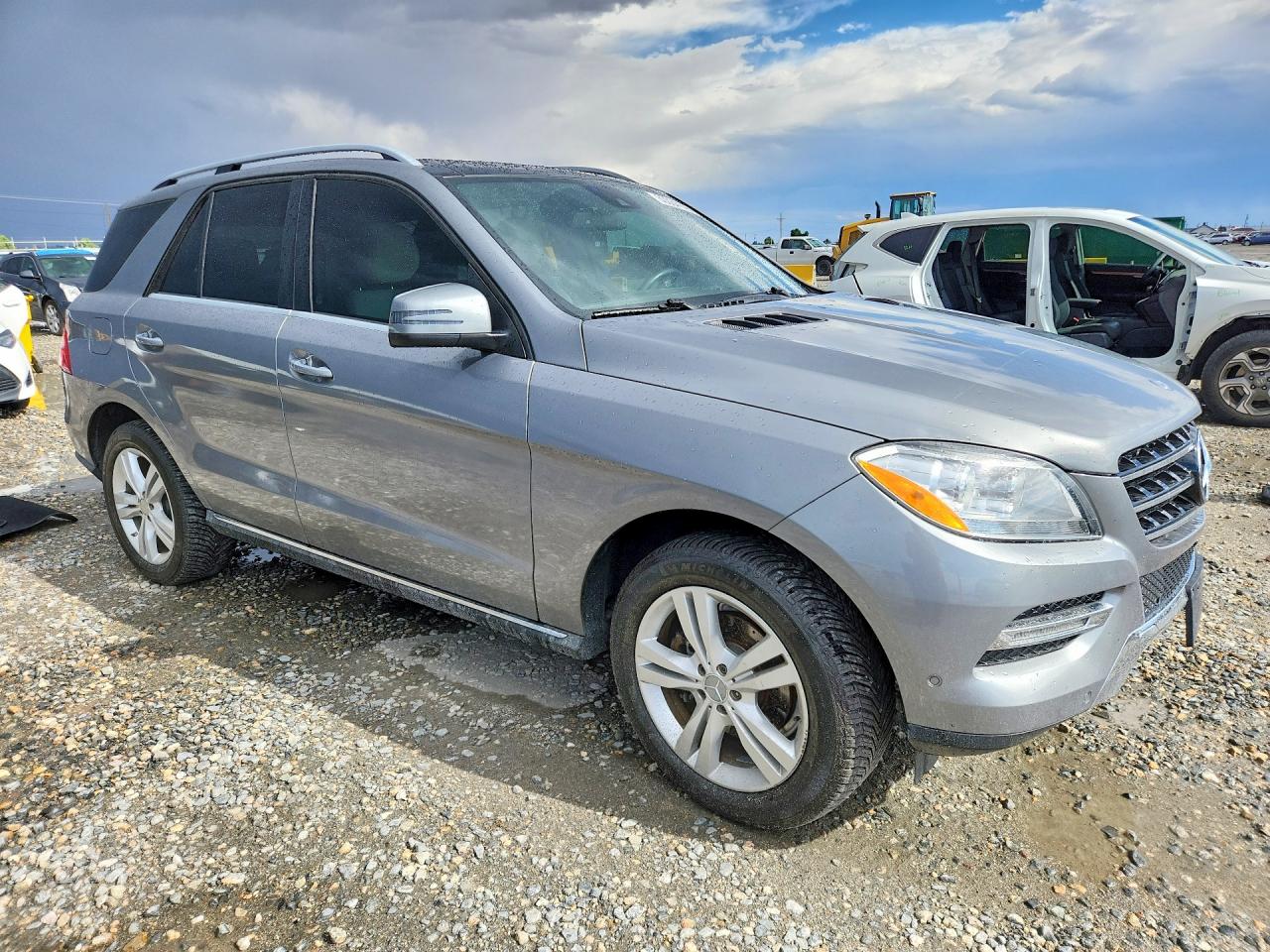 2014 Mercedes-benz Ml 350 4matic Silver vin: 4JGDA5HB3EA389893