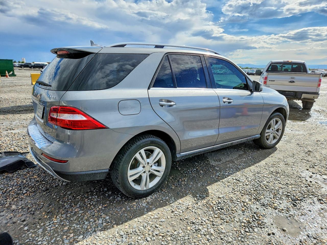 2014 Mercedes-benz Ml 350 4matic Silver vin: 4JGDA5HB3EA389893