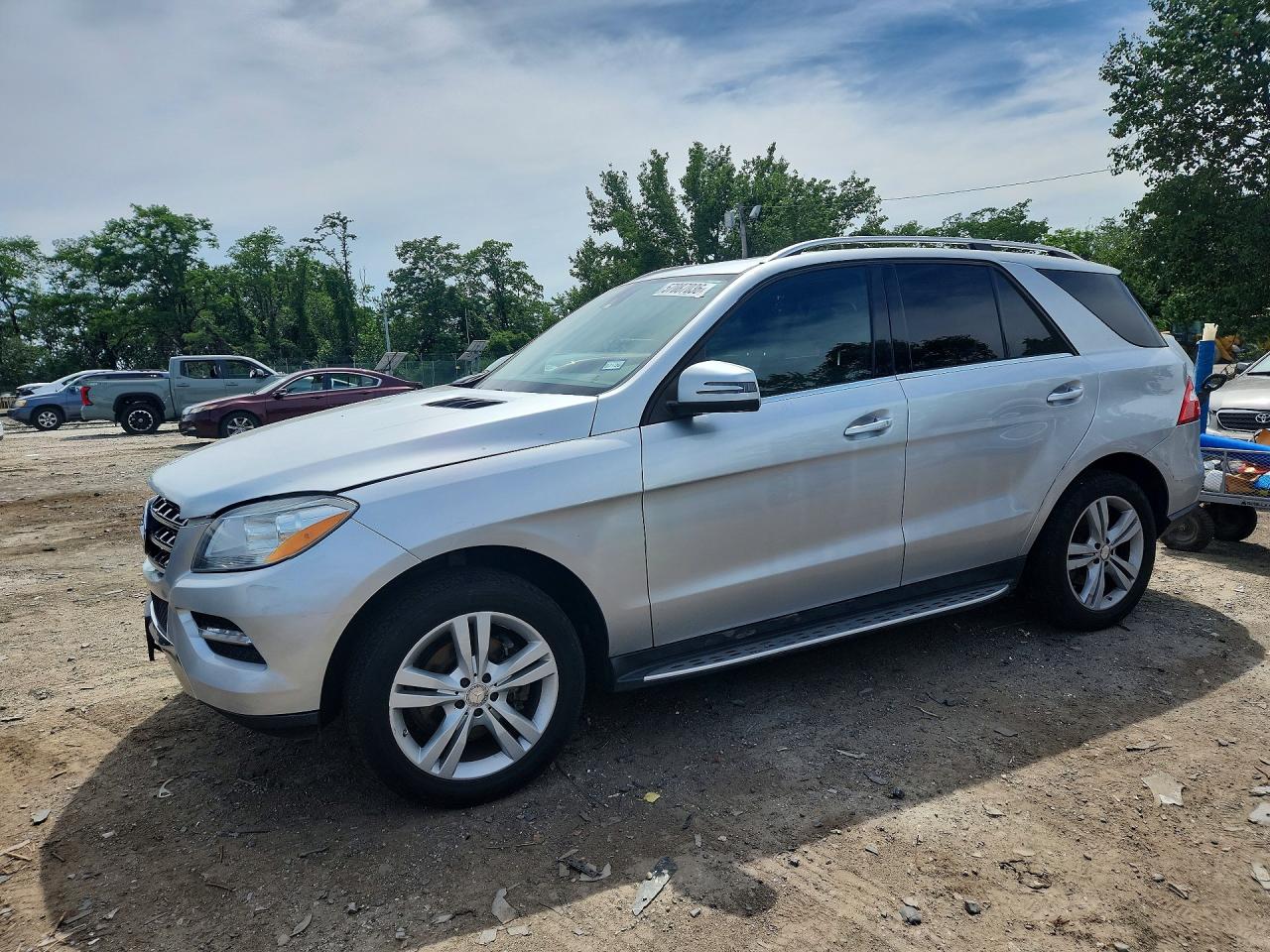 2014 Mercedes-benz Ml 350 4matic Silver vin: 4JGDA5HB3EA392468