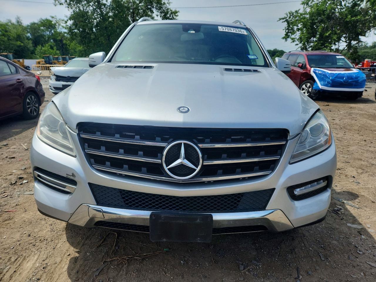 2014 Mercedes-benz Ml 350 4matic Silver vin: 4JGDA5HB3EA392468