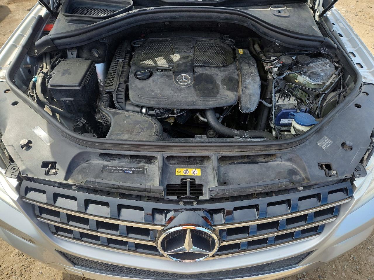 2014 Mercedes-benz Ml 350 4matic Silver vin: 4JGDA5HB3EA392468
