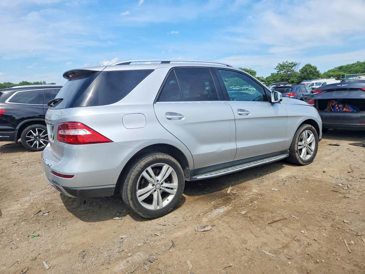 2014 Mercedes-benz Ml 350 4matic Silver vin: 4JGDA5HB3EA392468