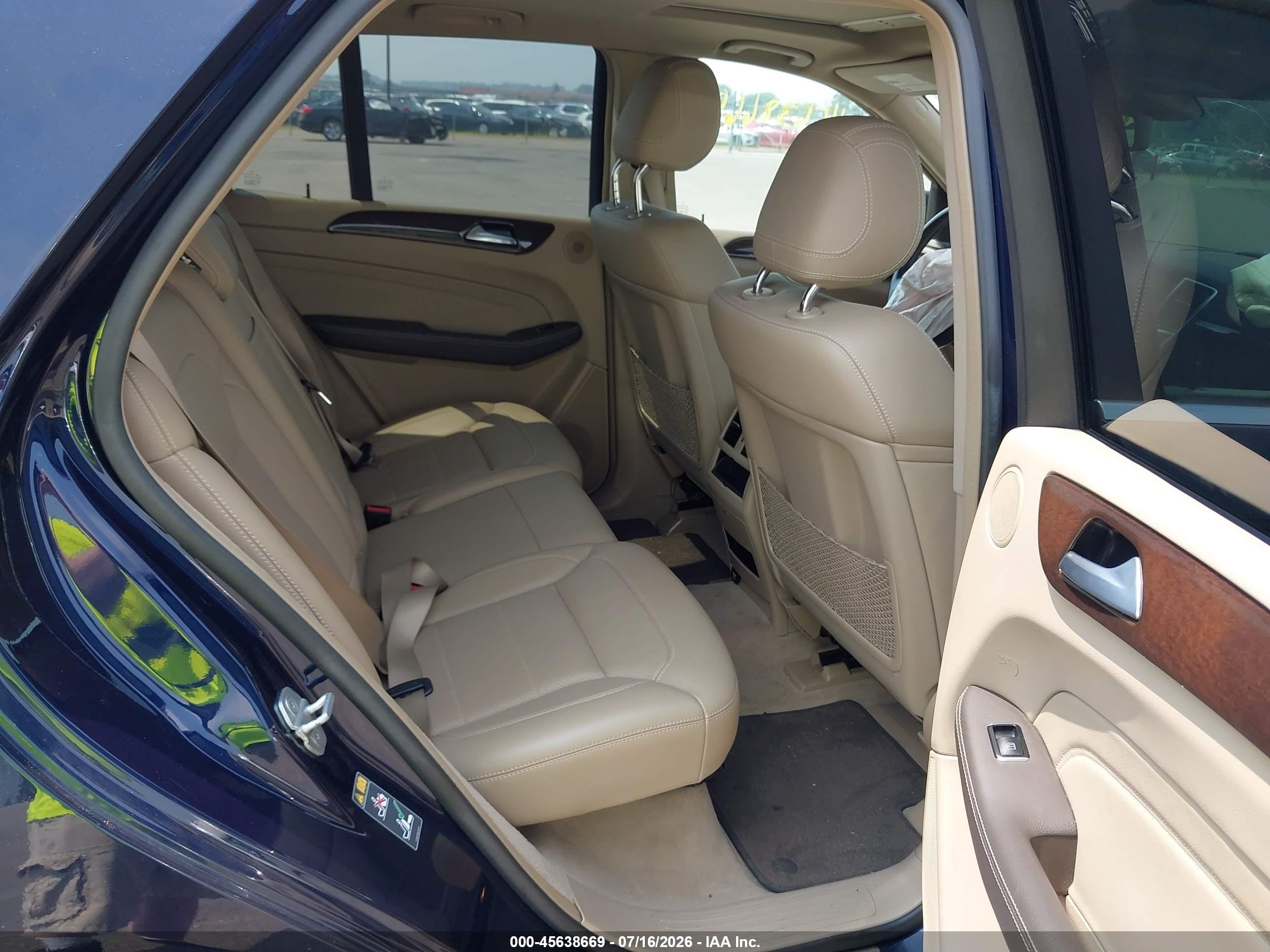 2014 Mercedes-benz Ml 350 4matic Blue vin: 4JGDA5HB3EA405428