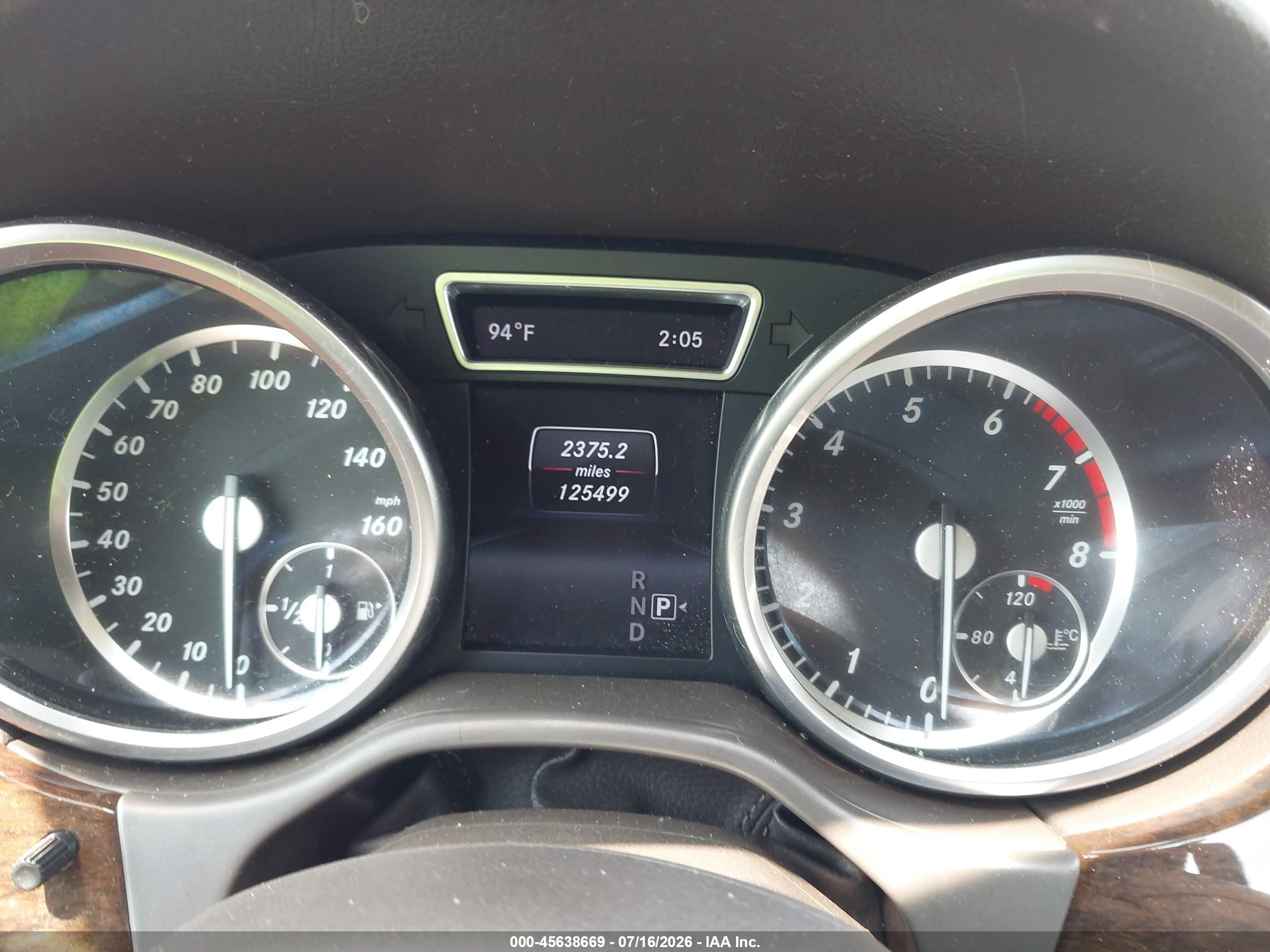 2014 Mercedes-benz Ml 350 4matic Blue vin: 4JGDA5HB3EA405428