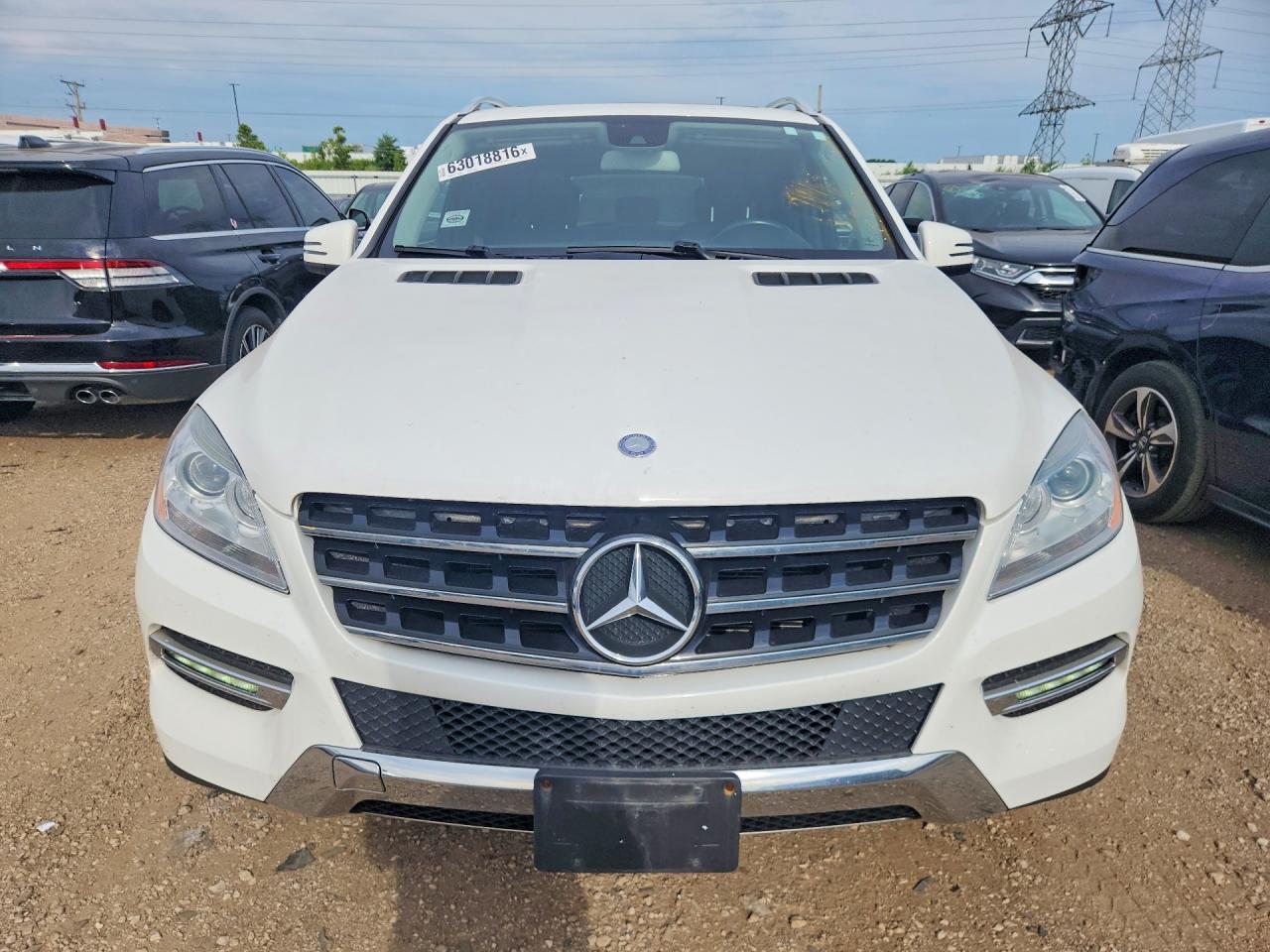 2014 Mercedes-benz Ml 350 4matic White vin: 4JGDA5HB3EA432693