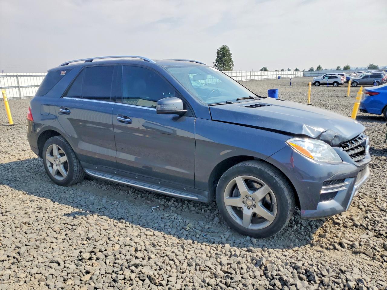 2014 Mercedes-benz Ml 350 4matic Charcoal vin: 4JGDA5HB3EA433133