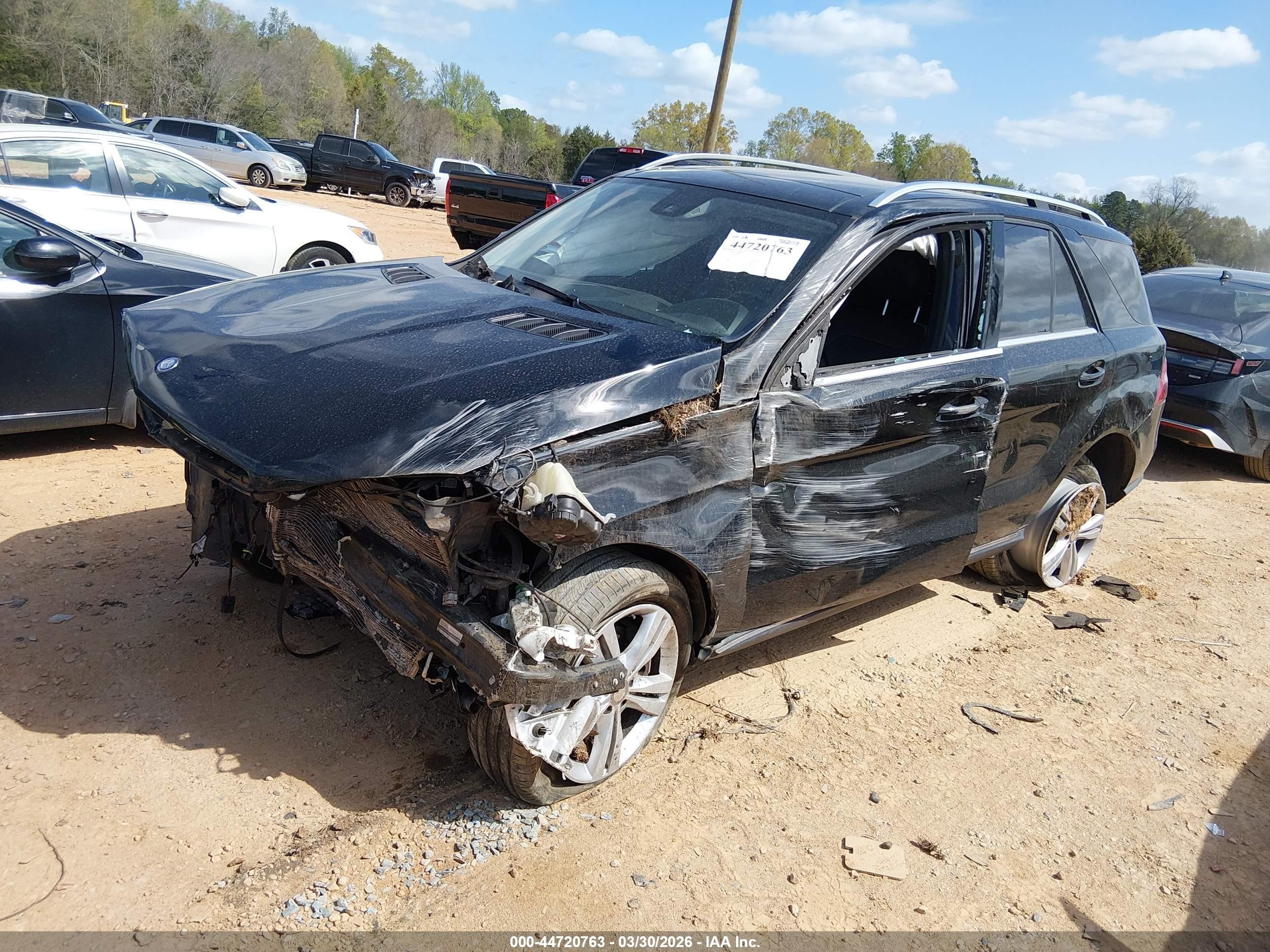 2015 Mercedes-benz Ml 350 4matic Black vin: 4JGDA5HB3FA457532