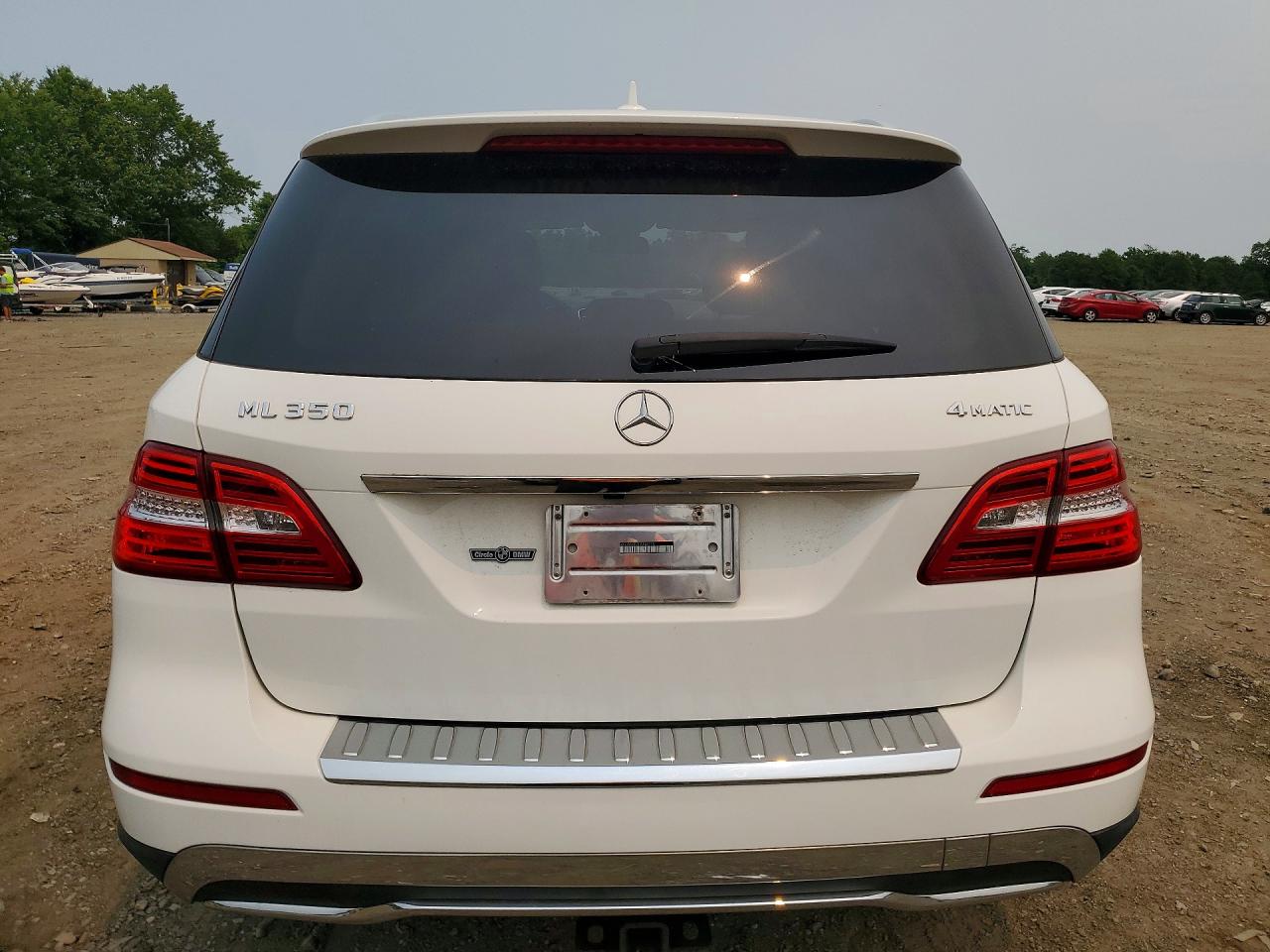 2015 Mercedes-benz Ml 350 4matic White vin: 4JGDA5HB3FA483175