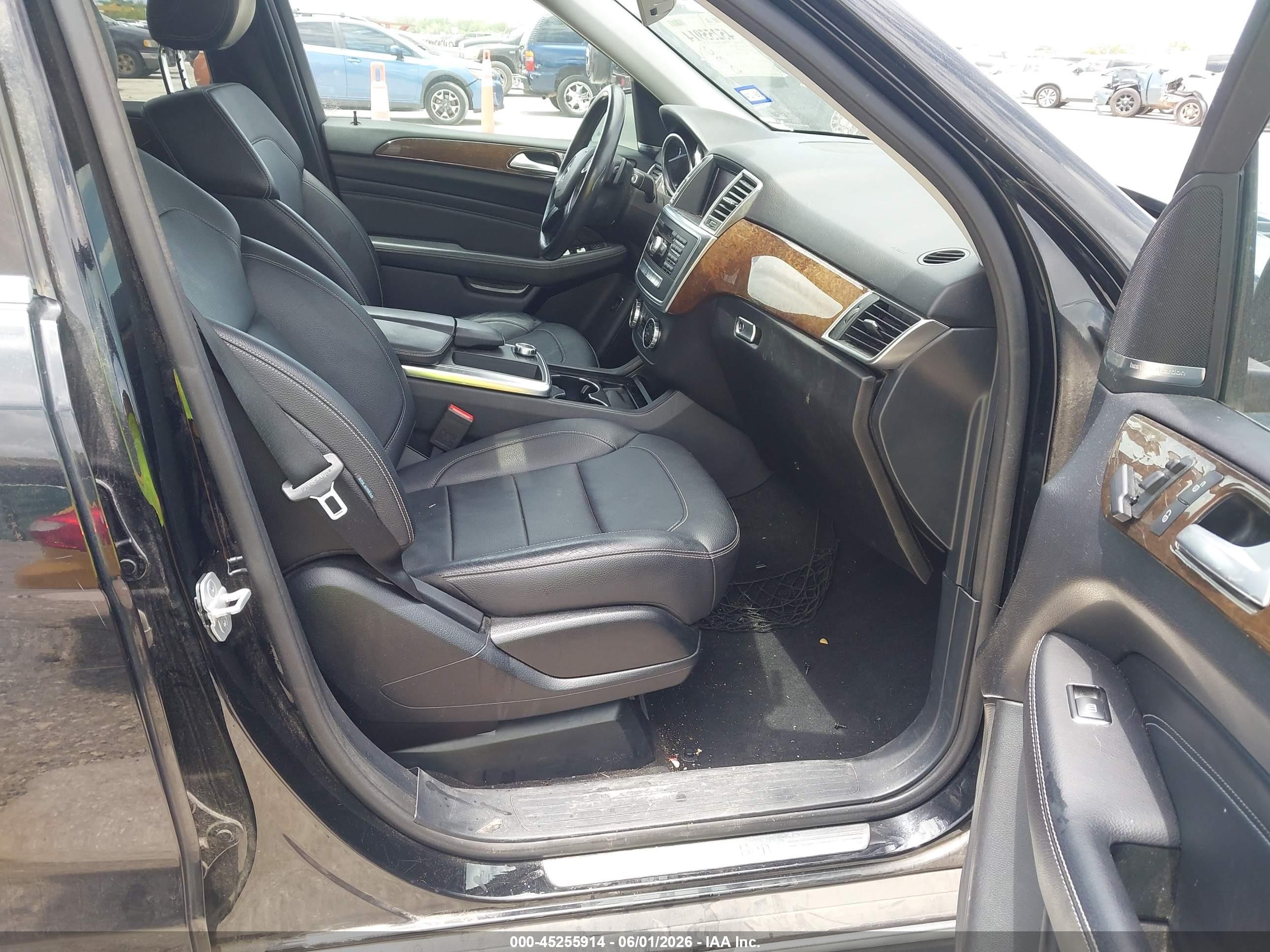 2015 Mercedes-benz Ml 350 4matic Black vin: 4JGDA5HB3FA490689