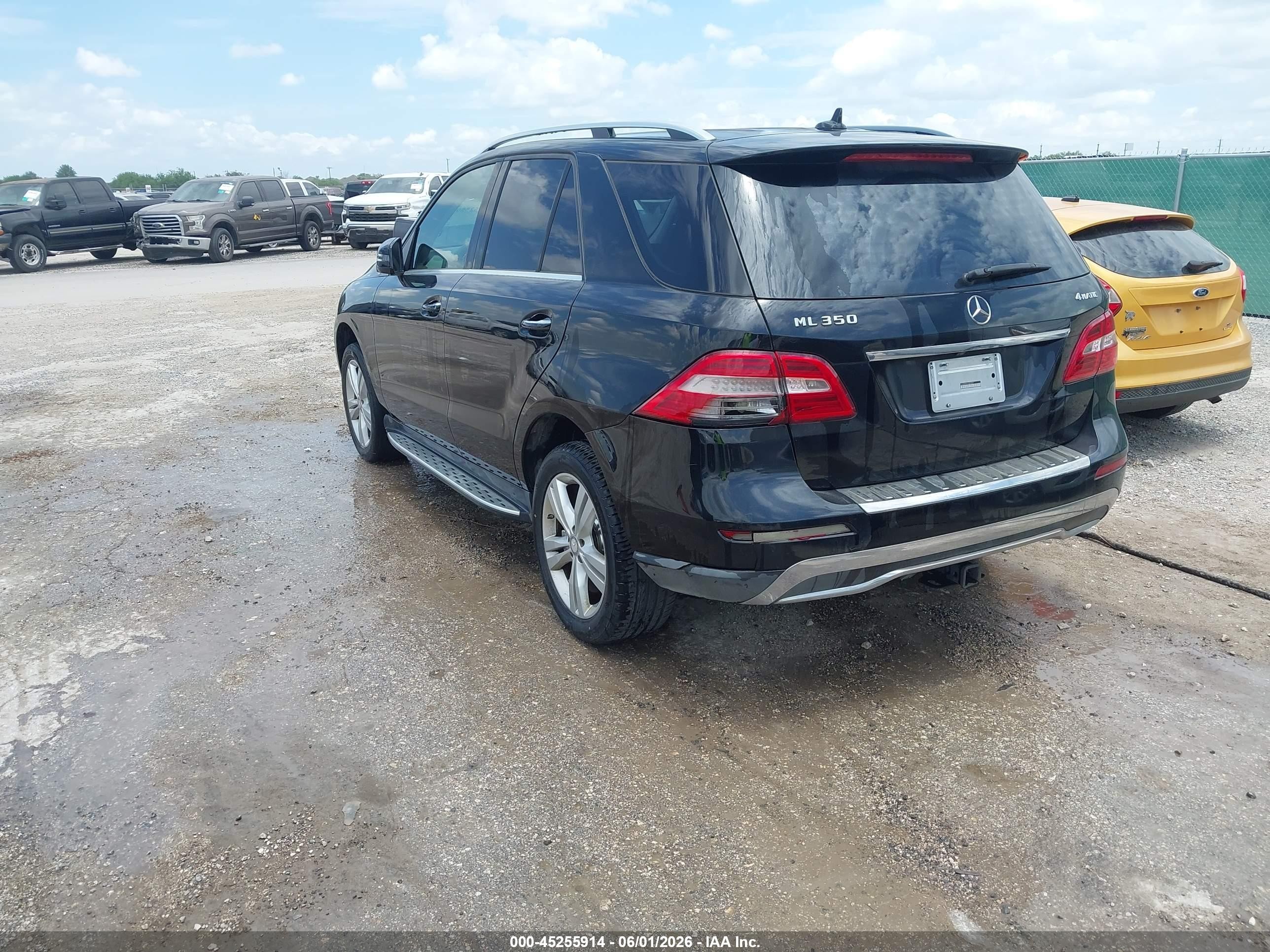 2015 Mercedes-benz Ml 350 4matic Black vin: 4JGDA5HB3FA490689